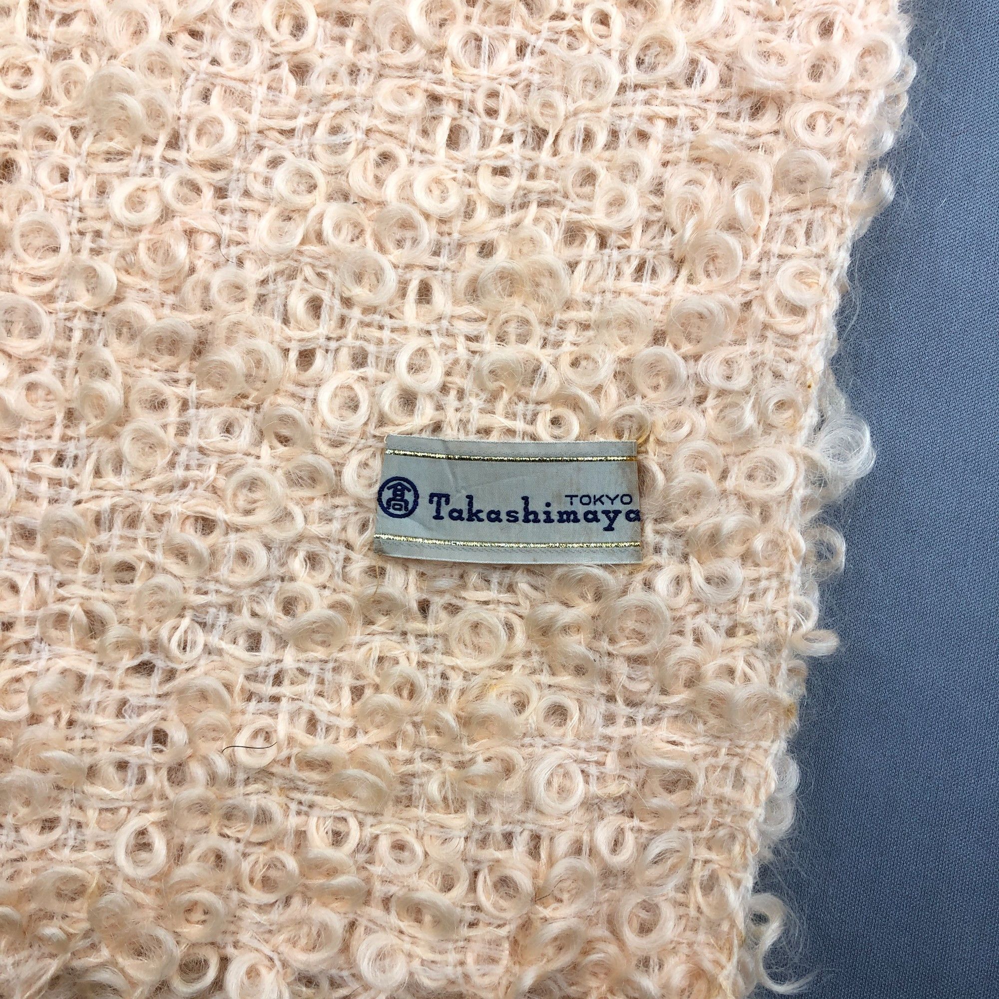 Japanese Brand Vintage Takashimaya Scarf Muffler Large Stole Wool Scarves Size ONE SIZE - 5 Thumbnail