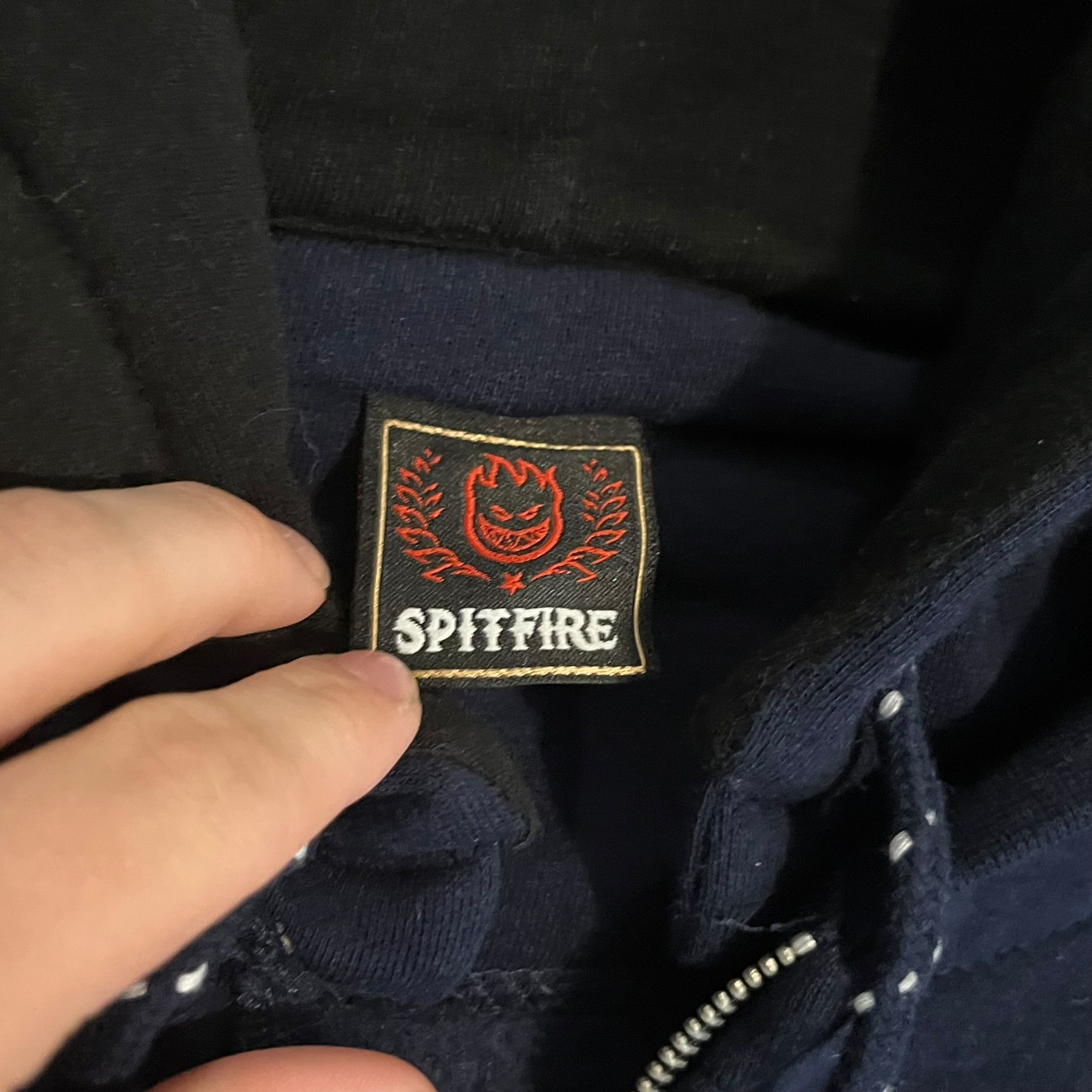 Spitfire VINTAGE Spitfire Wheels Utility Pockets Zip Up Hoodie y2k Size US L / EU 52-54 / 3 - 3 Thumbnail