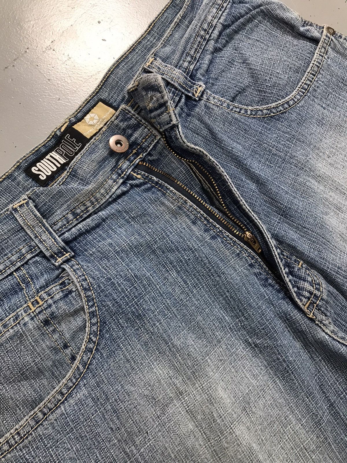 Southpole Vintage Southpole yellow tab skater denim jort Size US 35 - 6 Thumbnail
