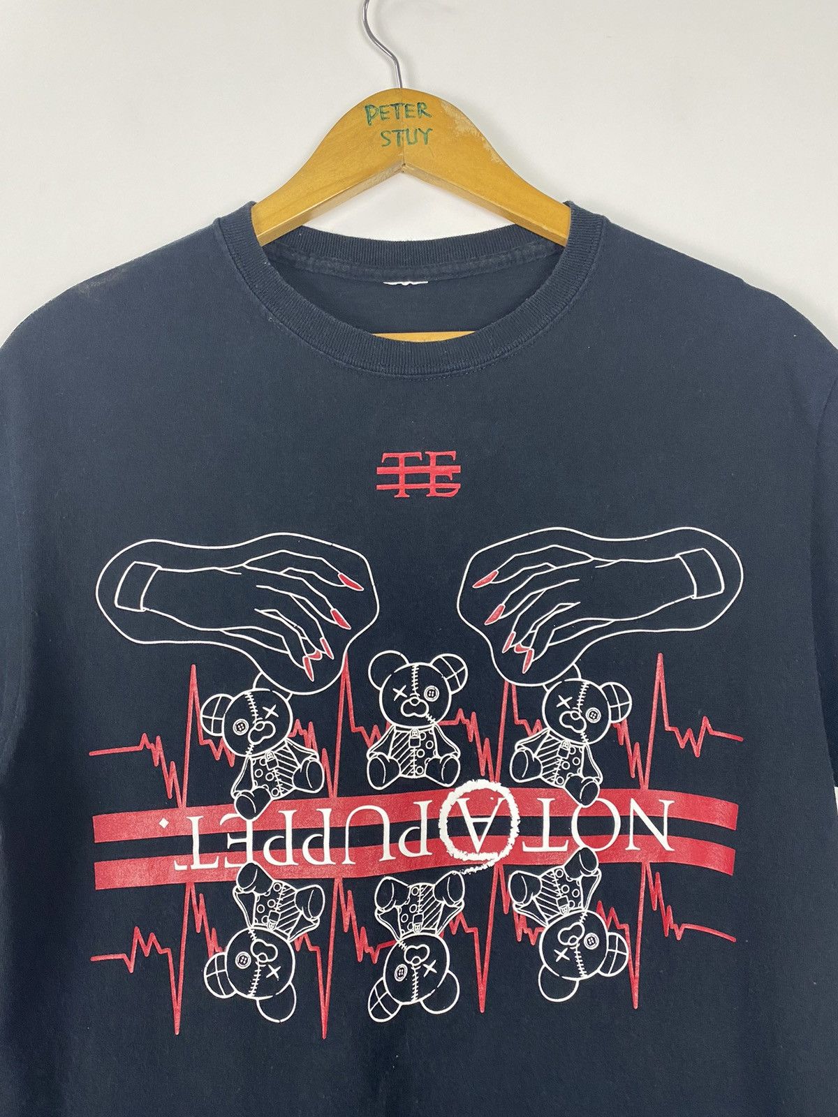 Punk and Yo × Vintage Vintage Not A Puppet Punk tee Size US S / EU 44-46 / 1 - 4 Thumbnail