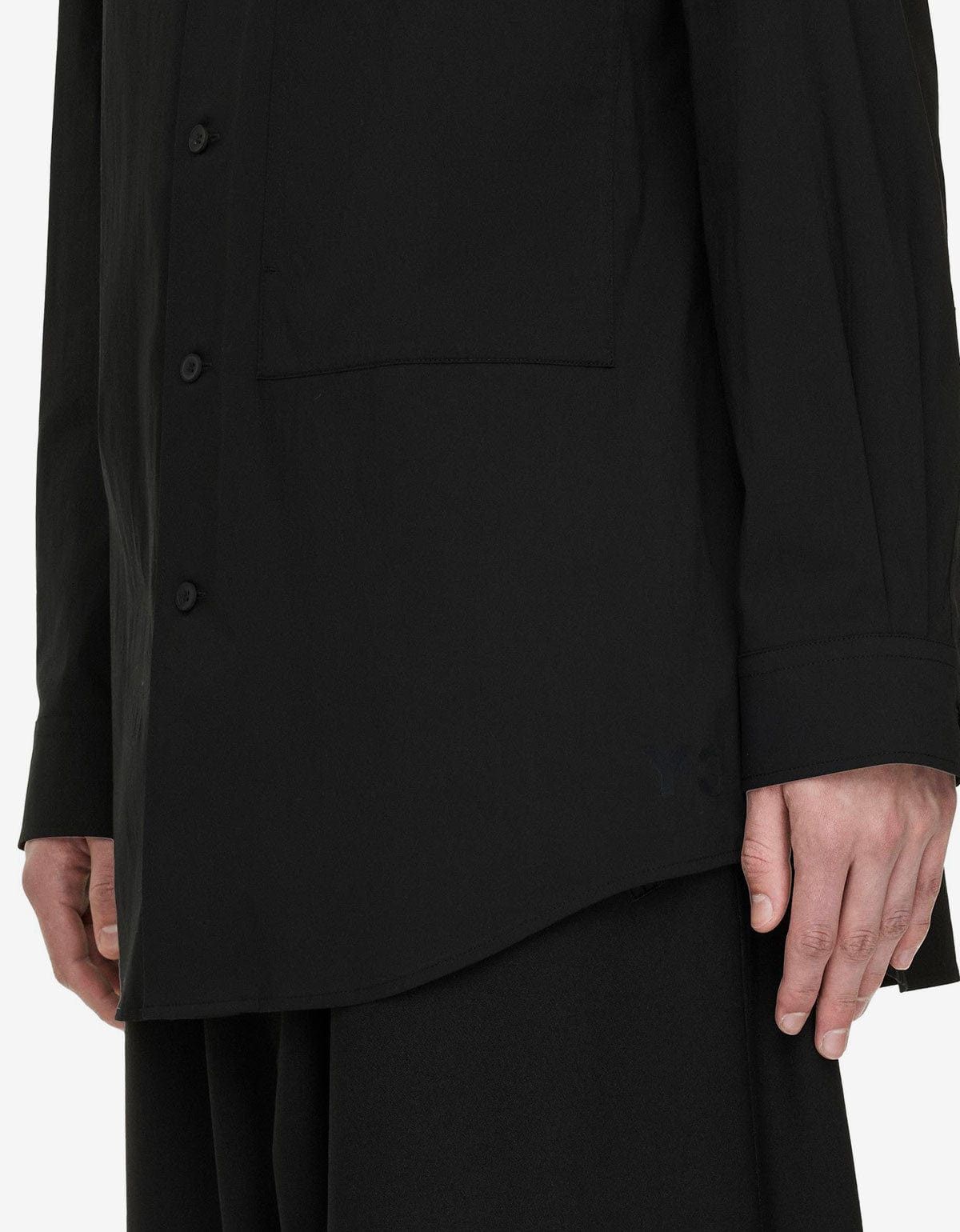 Y-3 Y-3 Black Sporty Cotton Shirt Size US S / EU 44-46 / 1 - 4 Thumbnail