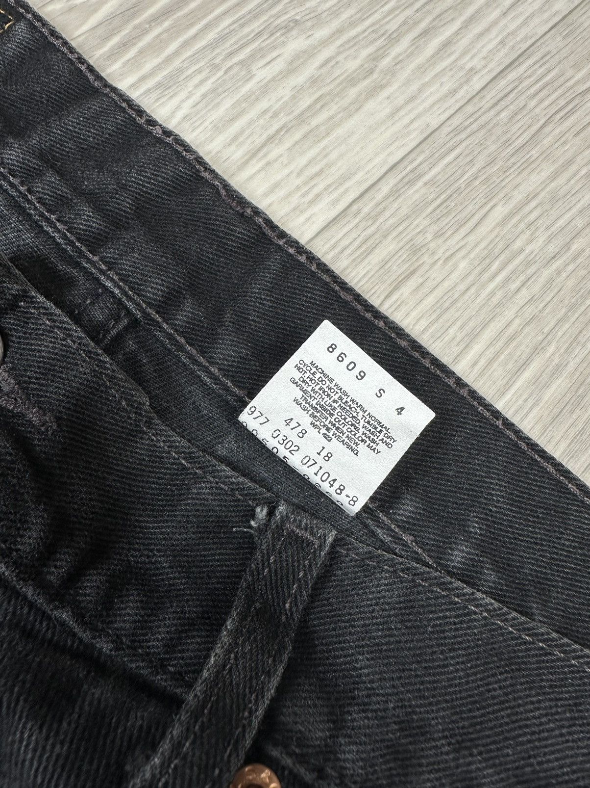 Levi's × Vintage Vintage Levi’s 505 Black Open Hem Denim Jeans Size US 36 / EU 52 - 10 Thumbnail