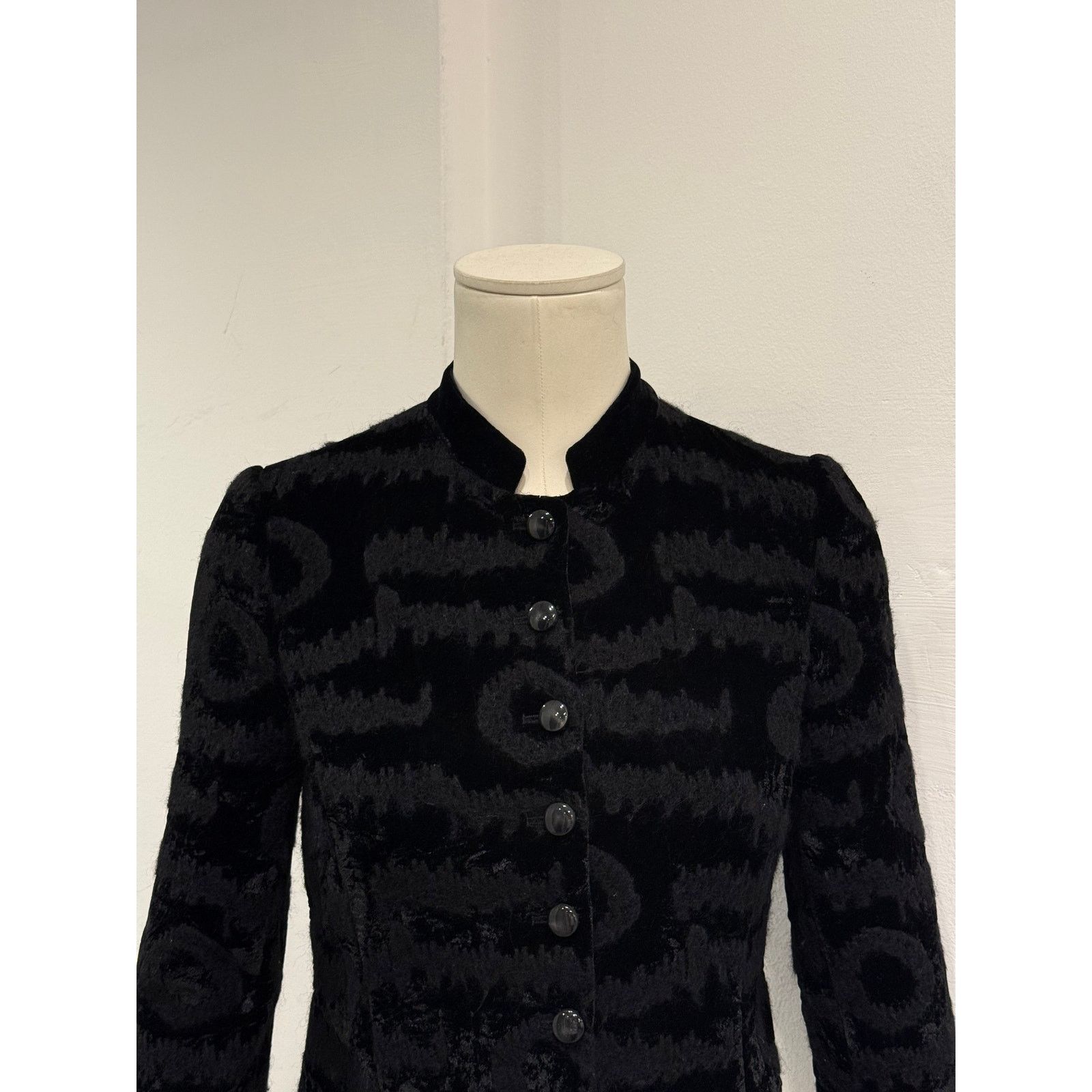 Giorgio Armani 2015 Emporio Armani velvet jacquard jacket Size S / US 4 / IT 40 - 6 Thumbnail