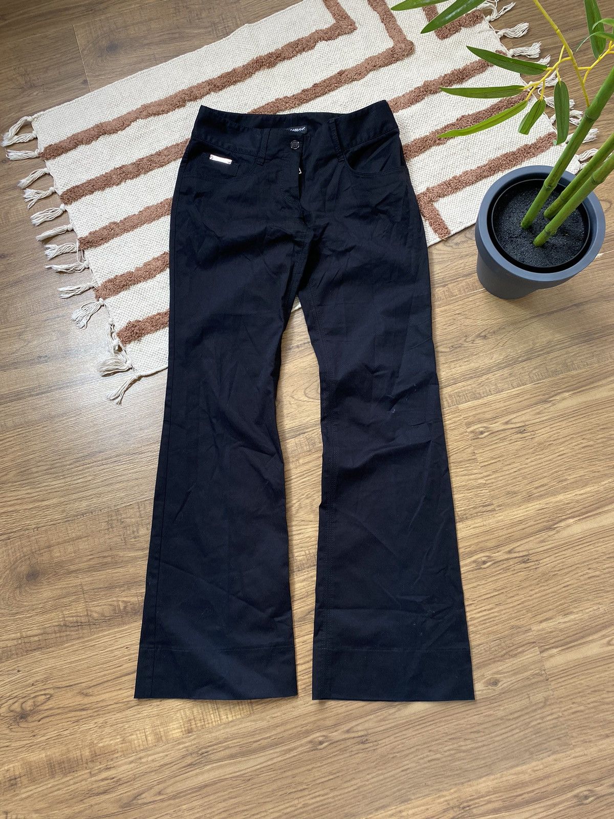 Dolce & Gabbana VINTAGE DOLCE&GABBANA CLASSIC STRAIGHT TROUSERS Size 27" / US 4 / IT 40 - 1 Thumbnail
