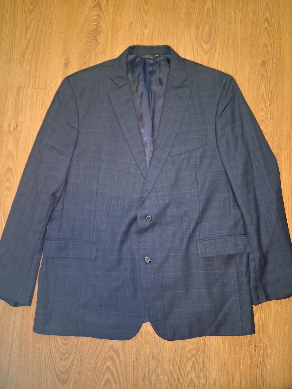 Brooks Brothers Brooks Brothers Vitale Sport Coat Mens 46L Navy Glen Plaid Size 46L - 1 Thumbnail
