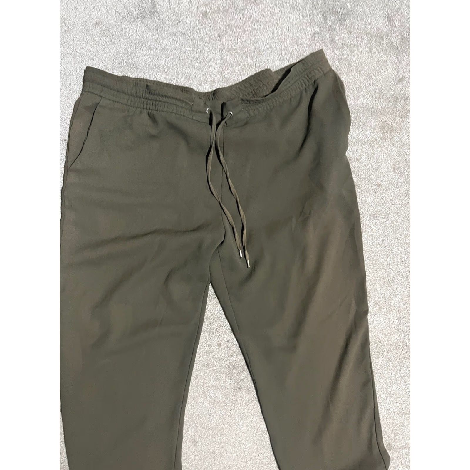 H&M H&M Pants Capri Wide-Leg Brown 14 Polyester Elastic Waistband Pull On Casual Womens Size 36" / US 14 / IT 50 - 2 Thumbnail