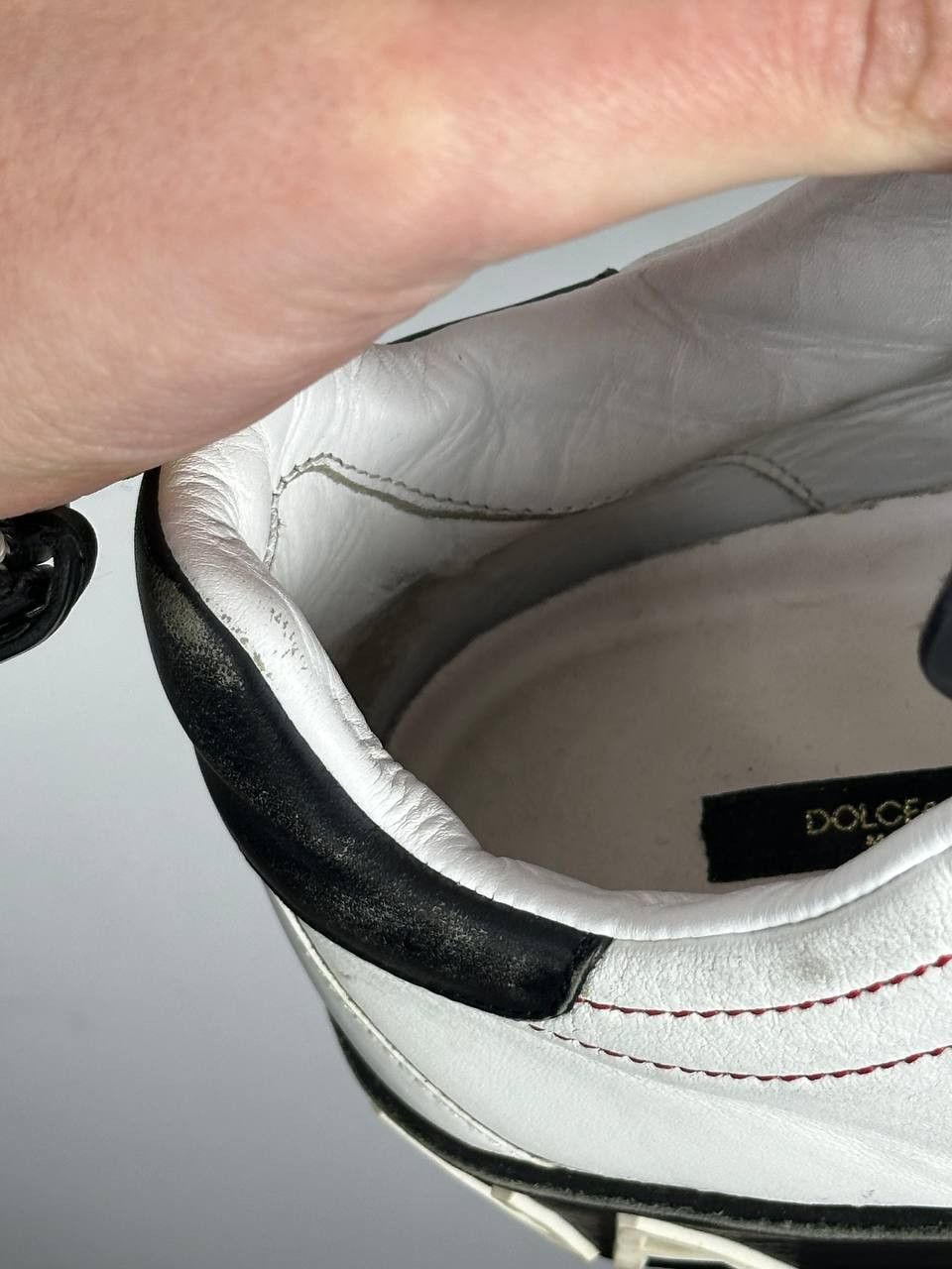 Dolce & Gabbana Dolce & Gabbana Portofino White Sneakers Luxury Leather Size US 10 / EU 43 - 19 Thumbnail
