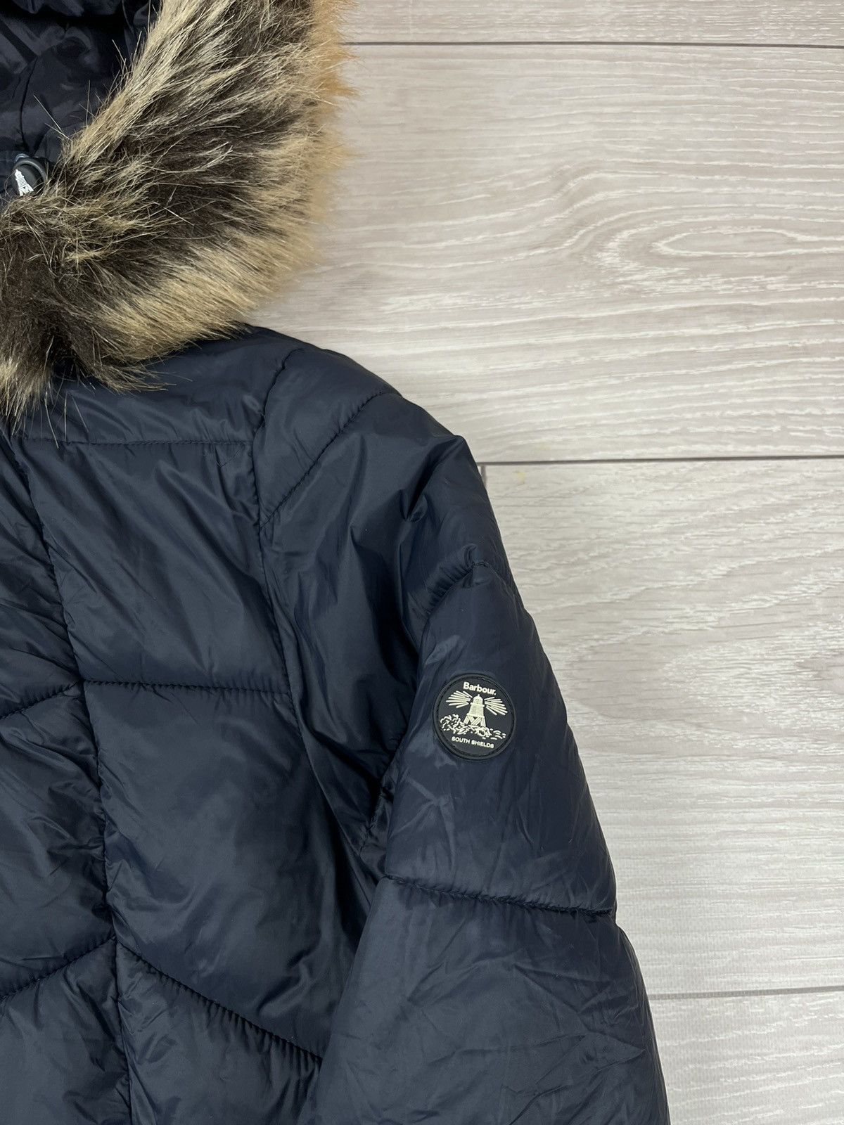 Barbour Barbour Clam Quilt Womens Long Fur Puffer Jacket Size M / US 6-8 / IT 42-44 - 8 Thumbnail