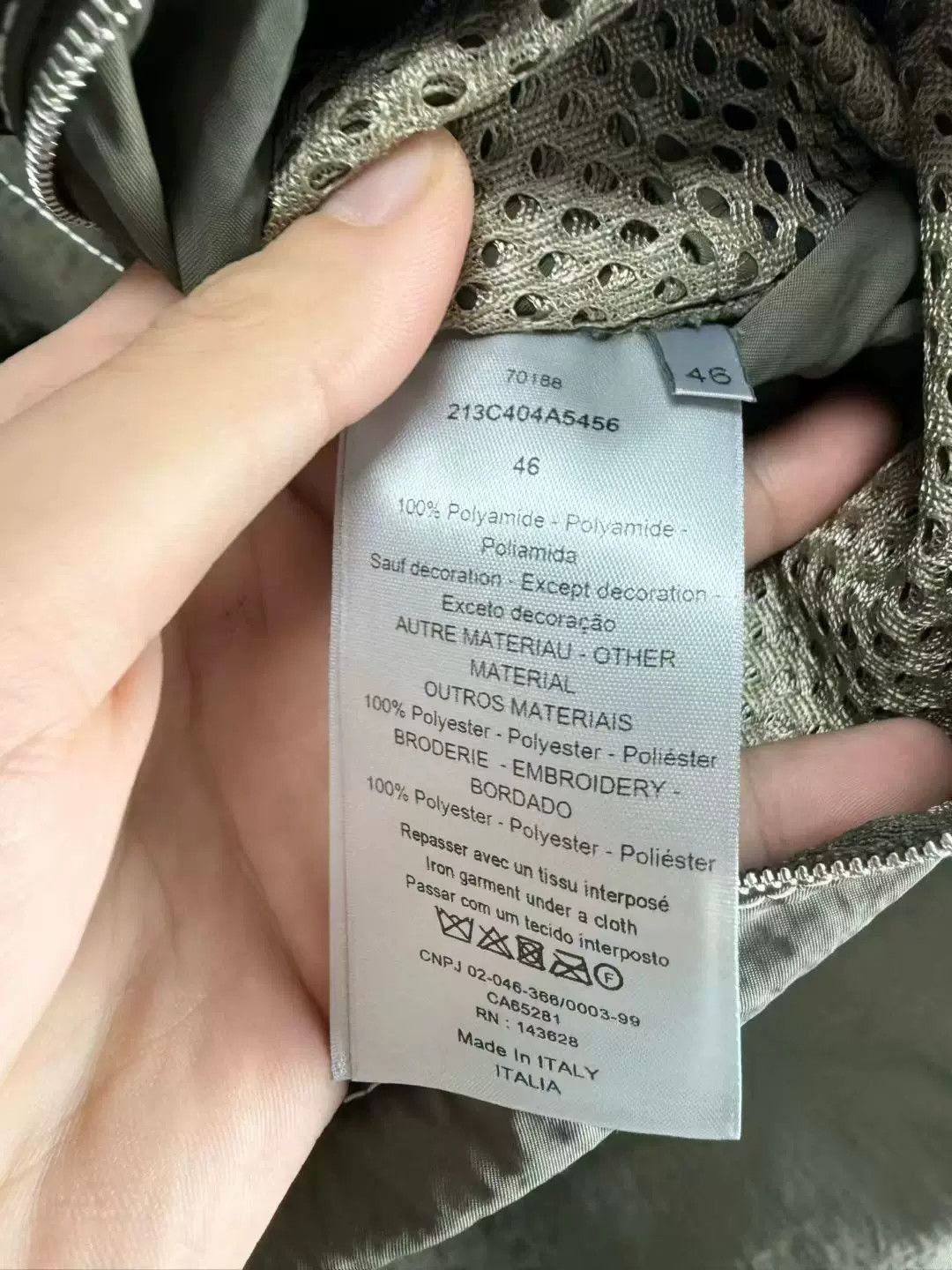 Dior dior olive green half-zip windbreaker jacket. Size US L / EU 52-54 / 3 - 4 Thumbnail