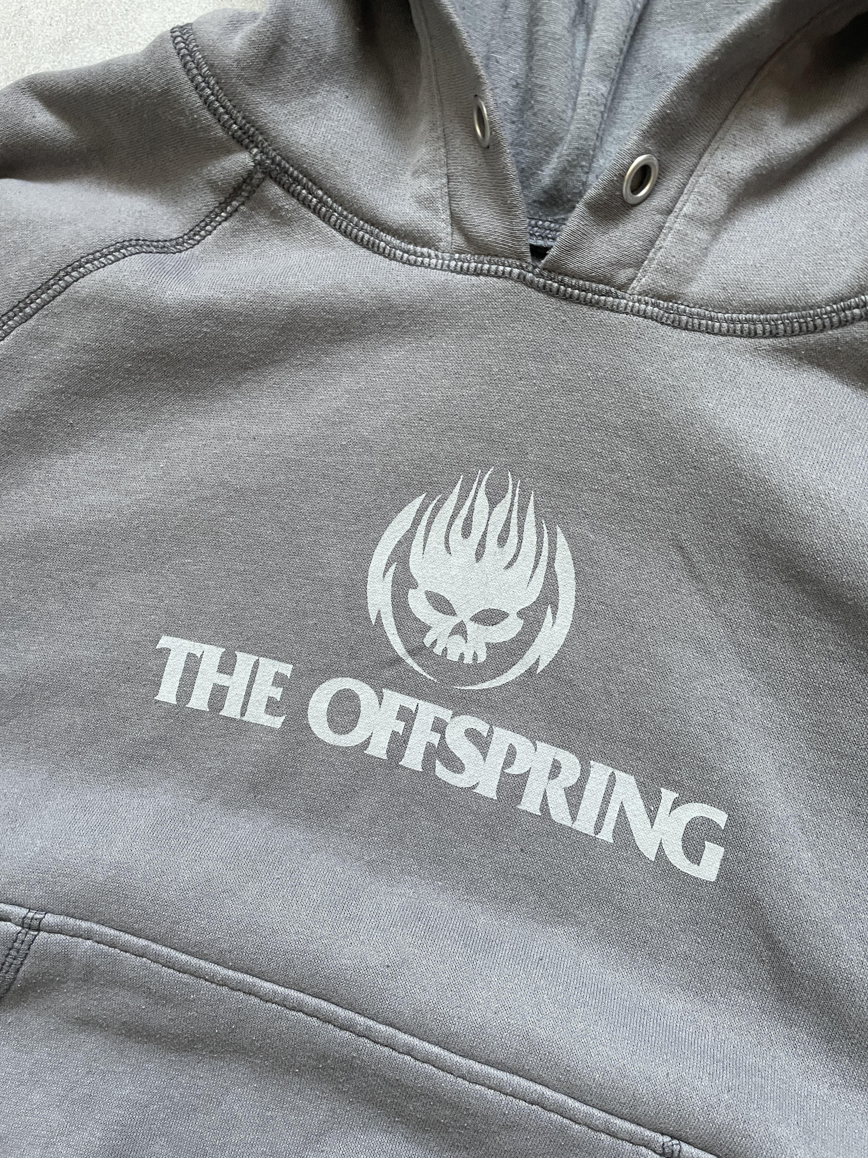 Band Tees THE OFFSPRING GRAY BOXY CROPPED BAND PUNK ROCK GRUNGE HOODIE Size US M / EU 48-50 / 2 - 2 Thumbnail