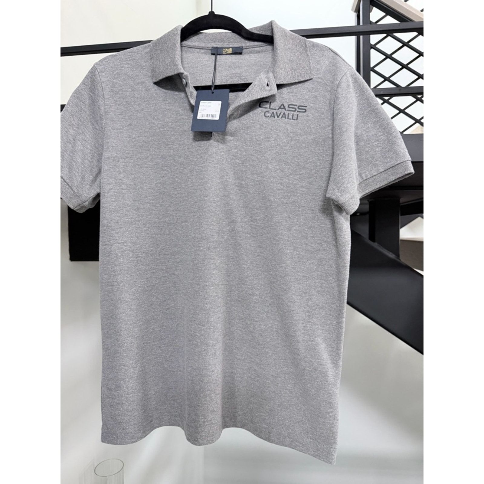 Cavalli Class NWT Cavalli Class Grey Short-Sleeve Polo size M Size US M / EU 48-50 / 2 - 1 Thumbnail