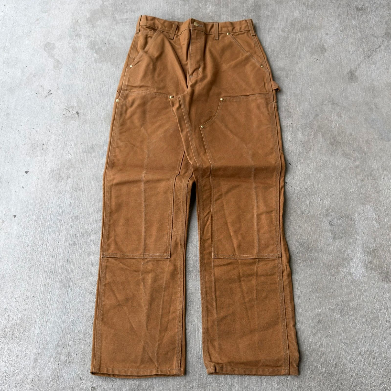 Carhartt × Vintage Carhartt brown double knee work wear carpenter pants Size US 30 / EU 46 - 1 Thumbnail