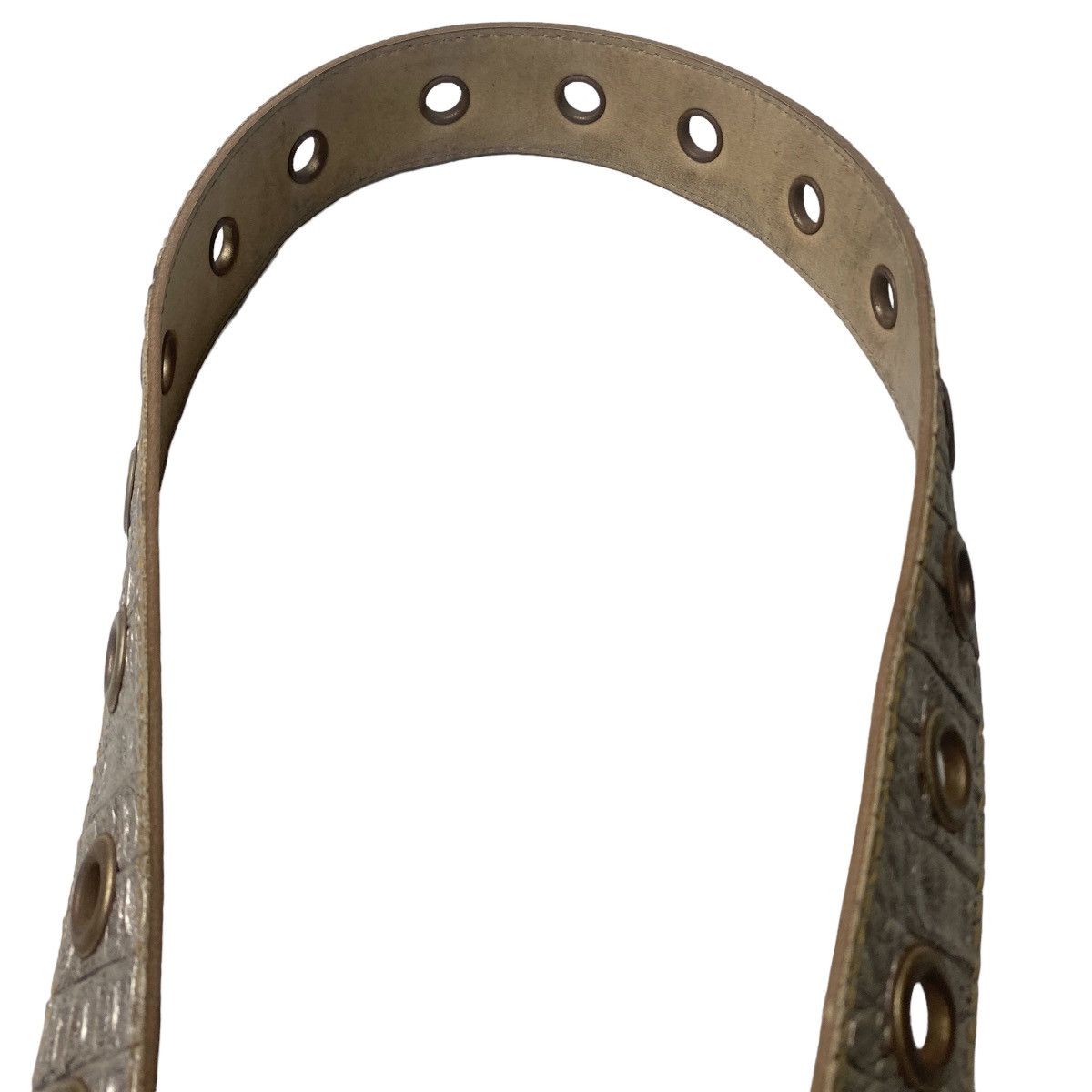 If Six Was Nine Belt Silver Snakeskin Pattern Ring Size ONE SIZE - 5 Thumbnail