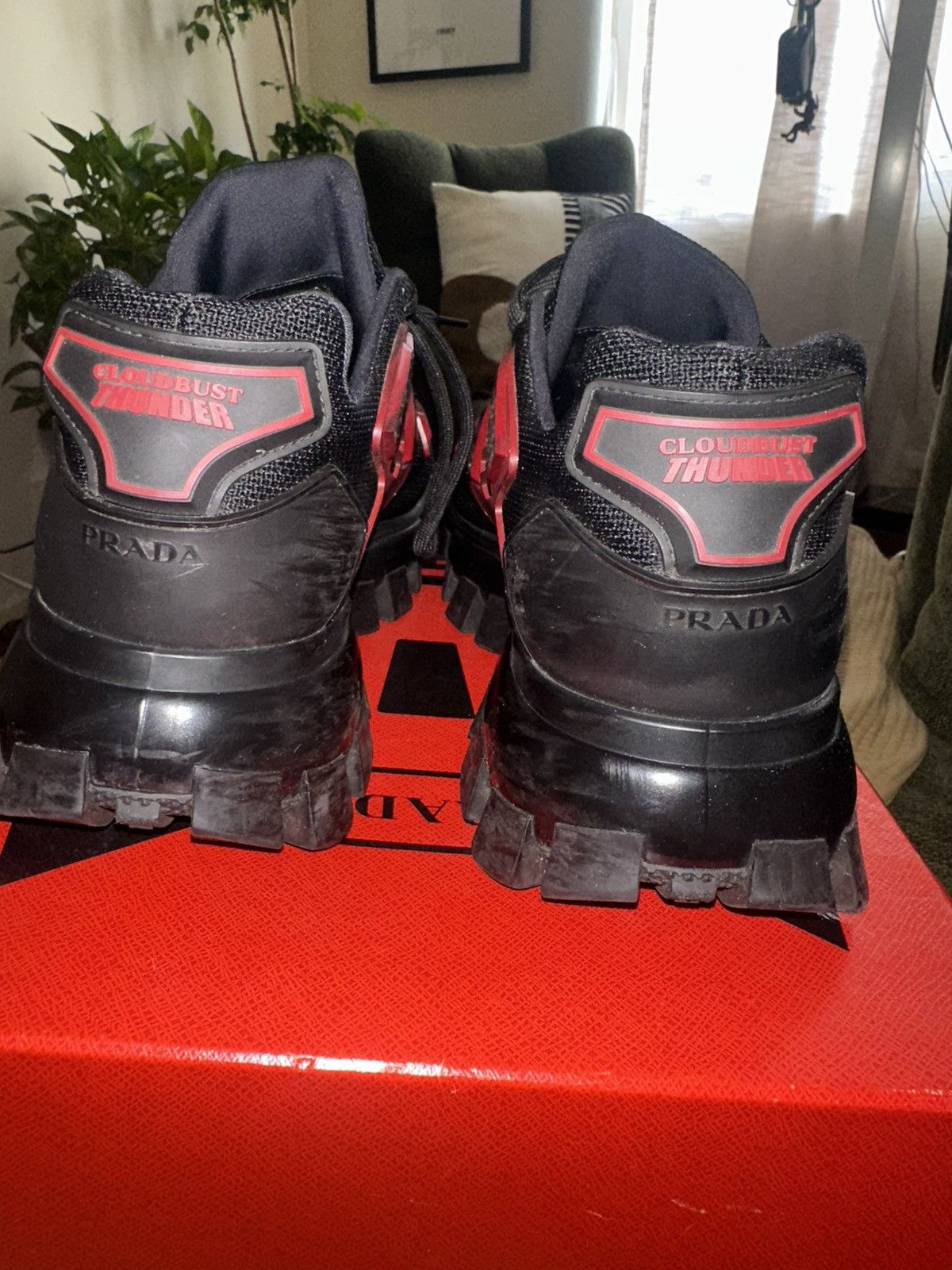 Prada Prada Cloudbust Thunder Black/Red US 10.5 Size US 10.5 / EU 43-44 - 4 Thumbnail