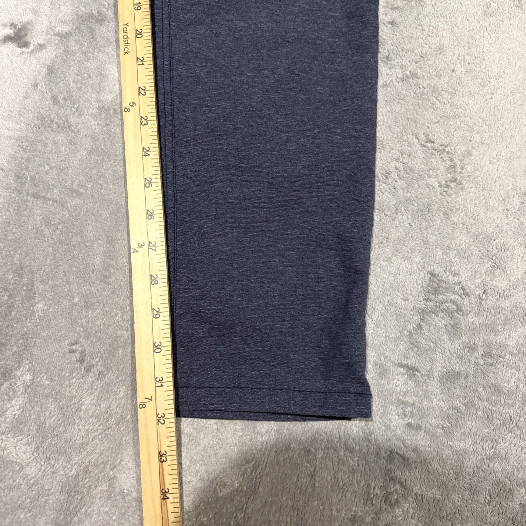 Lululemon Lululemon Pants Mens 34x32 Blue Chino Slim Fit Canvas 34 Inseam Flat Front Zip Pockets Logo Tapered Stretch Casual Size US 34 / EU 50 - 4 Thumbnail