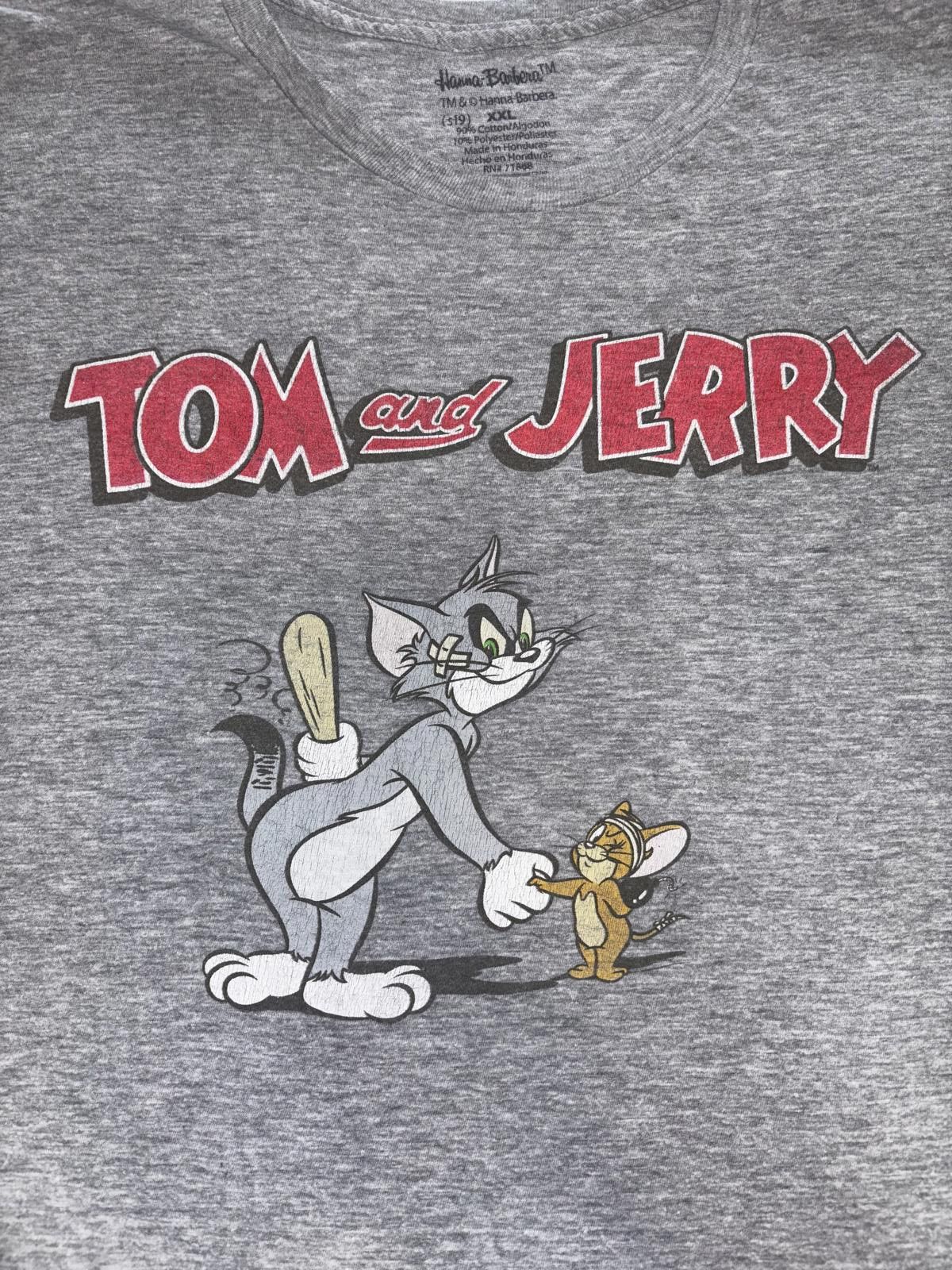 Designer Vintage Tom and Jerry Graphic Tee - Classic Cartoon Size US XXL / EU 58 / 5 - 2 Thumbnail