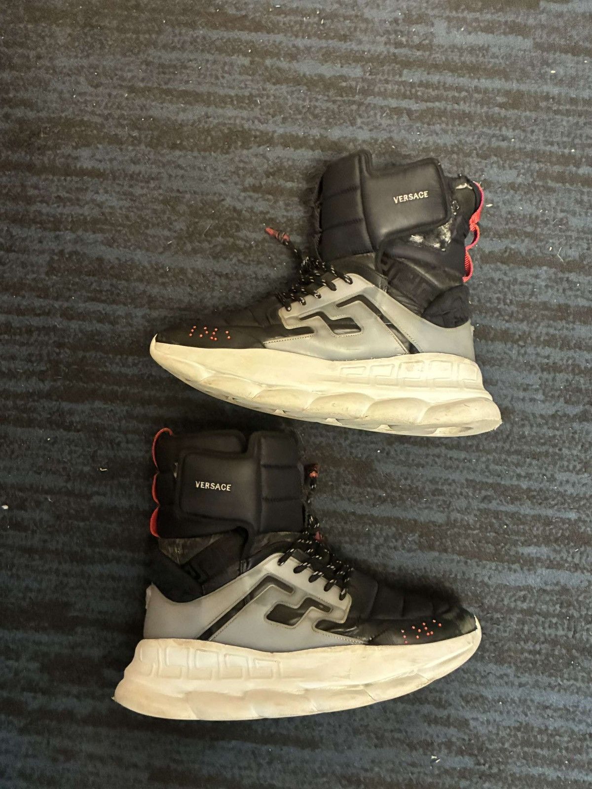 Versace Versace High Top Chain Reaction Sneakers Size US 11.5 / EU 44-45 - 1 Thumbnail