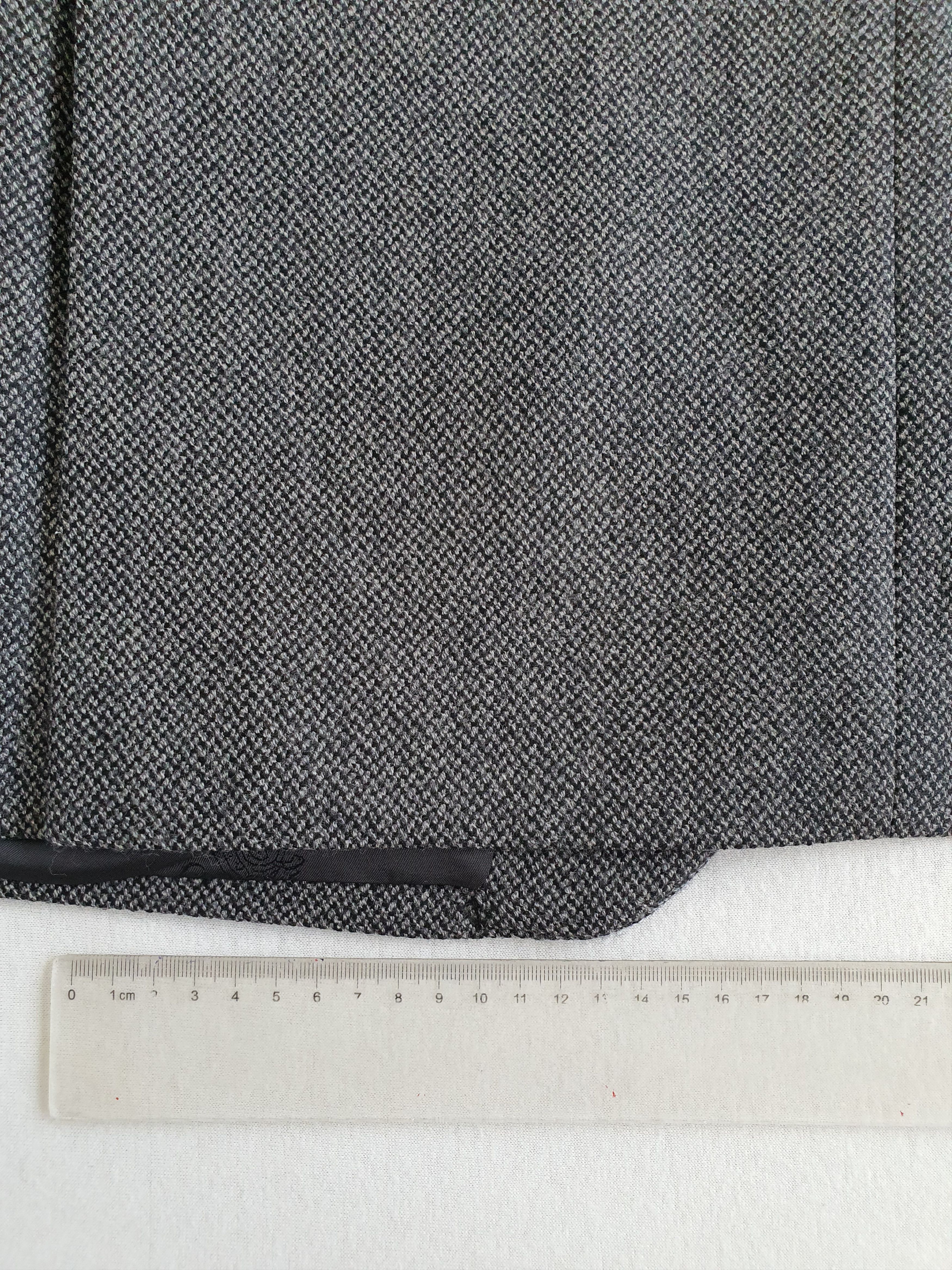 Boggi Micro Herringbone Gray Jacket - Campore Fabric - Sz EU 52-54 Size 42R - 8 Thumbnail