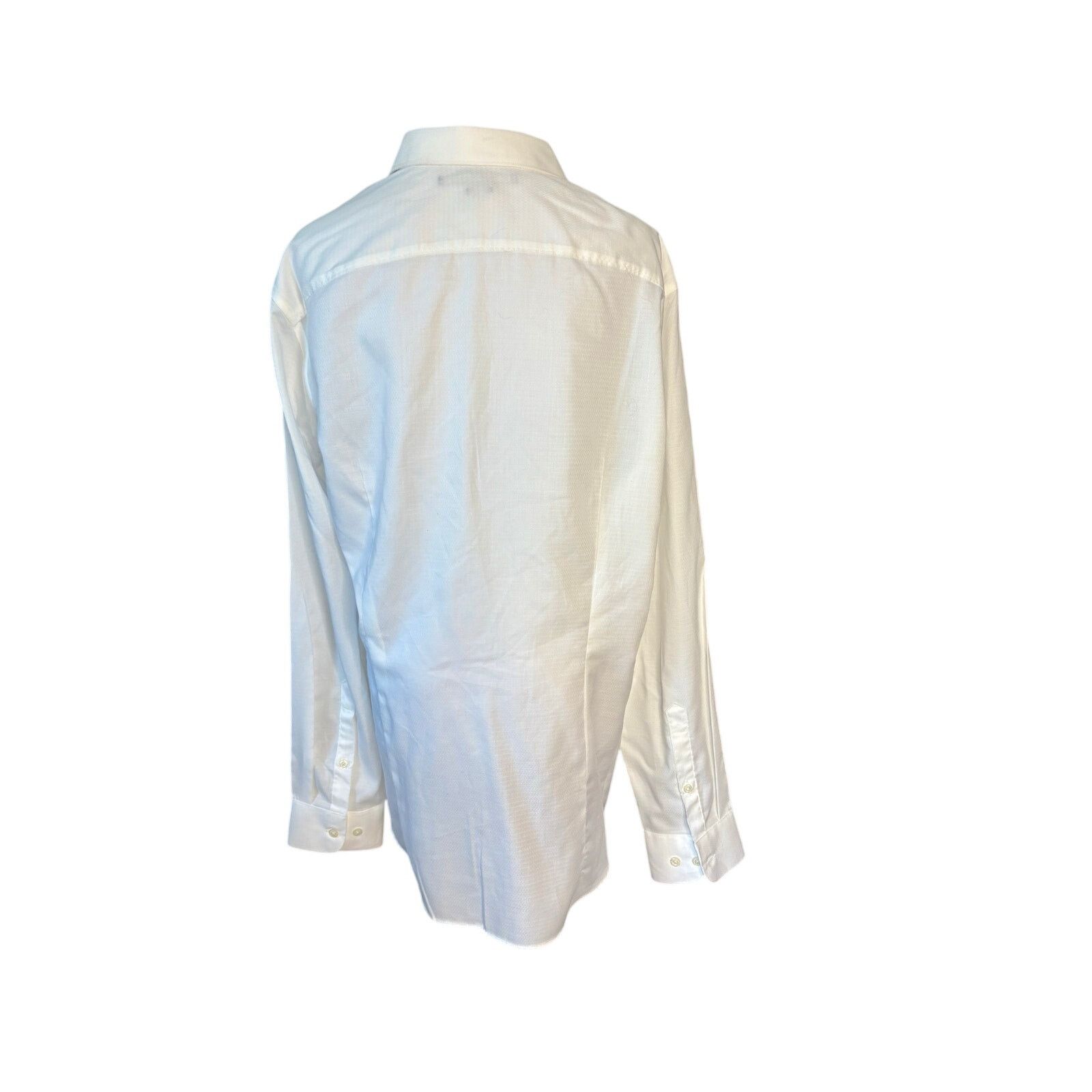 Perry Ellis Perry Ellis Slim Fit Party Wedding White Button Up Shirt XL Size US XL / EU 56 / 4 - 9 Thumbnail