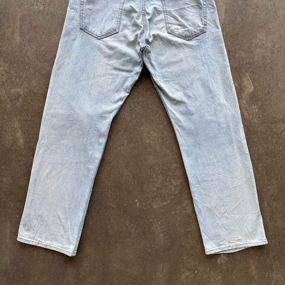 Japanese Brand × Jean × Vintage Vintage Hanes Lightwash Distressed Faded Denim Jean Pant W36 Size US 36 / EU 52 - 11 Thumbnail
