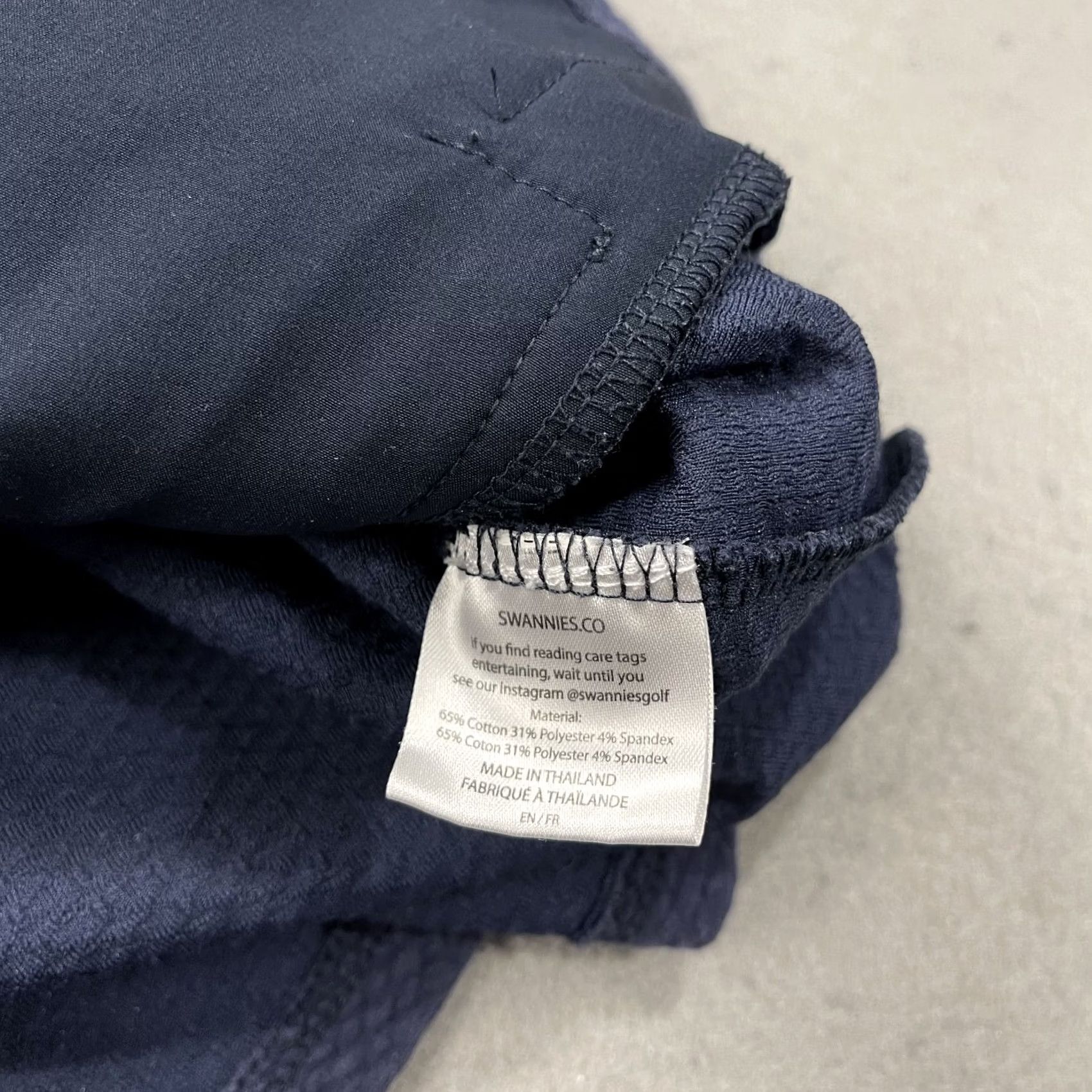 Vintage Swannies Golf Hoodie Mens Medium Blue Textured Knit Pullover Sweatshirt Solid Size US M / EU 48-50 / 2 - 5 Thumbnail