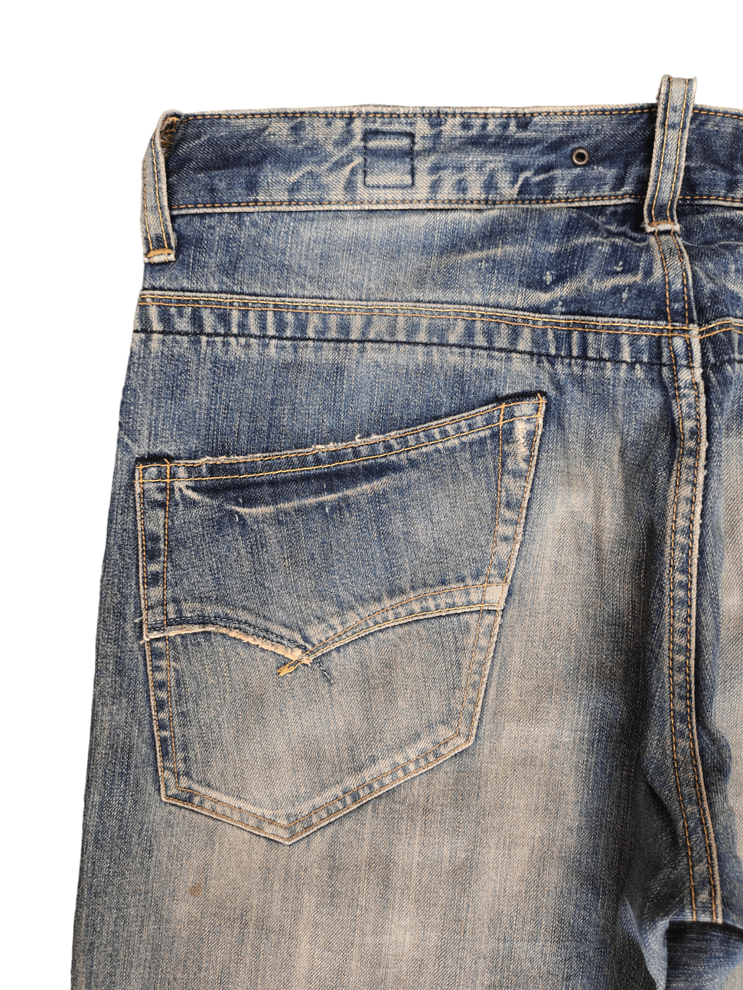 Undercover Japanese Brand Bartack Clawmark Denim Jeans Streetwear Size US 35 - 14 Thumbnail