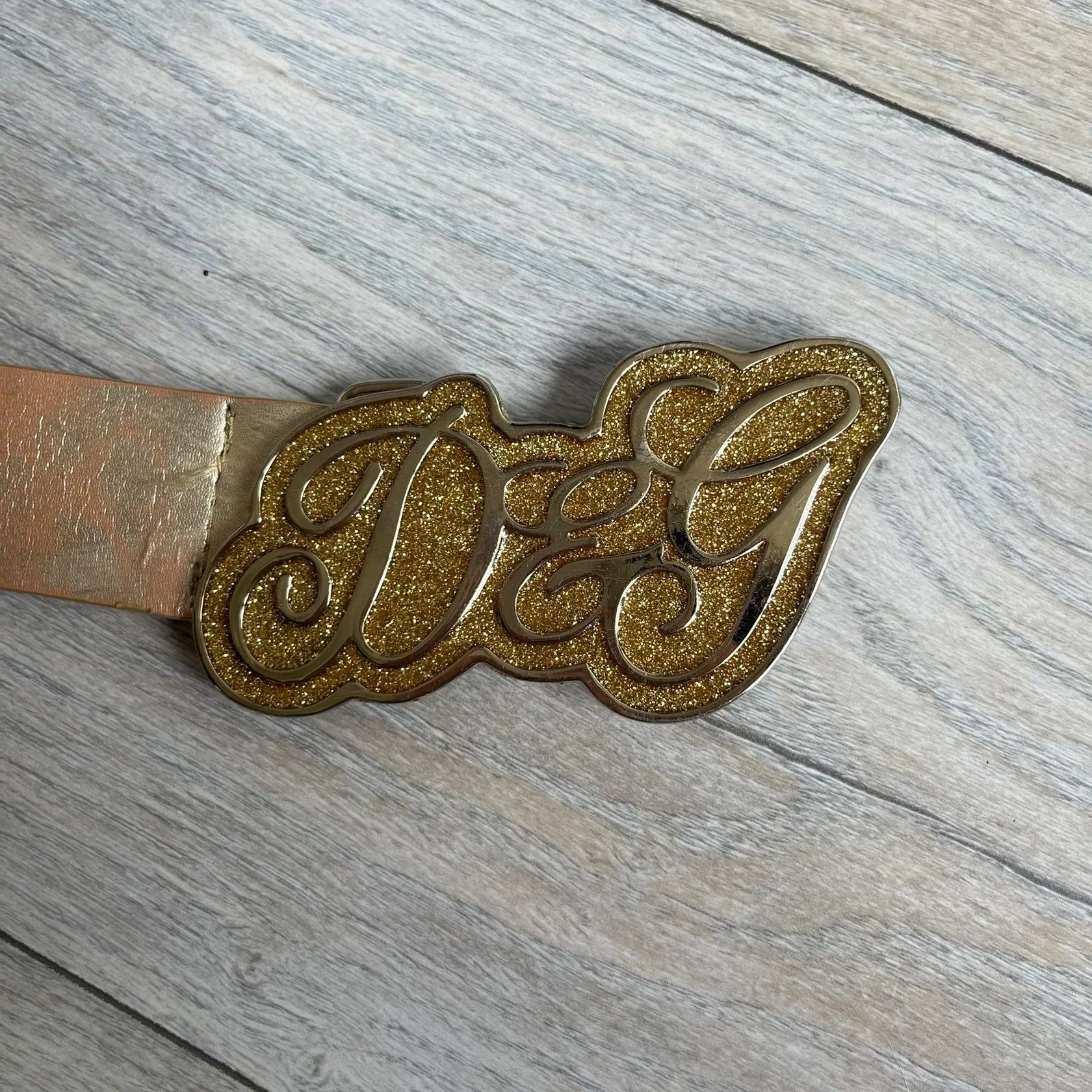Dolce & Gabbana Dolce & Gabbana 2000's Gold Tone D&G Logo Belt Size ONE SIZE - 2 Thumbnail