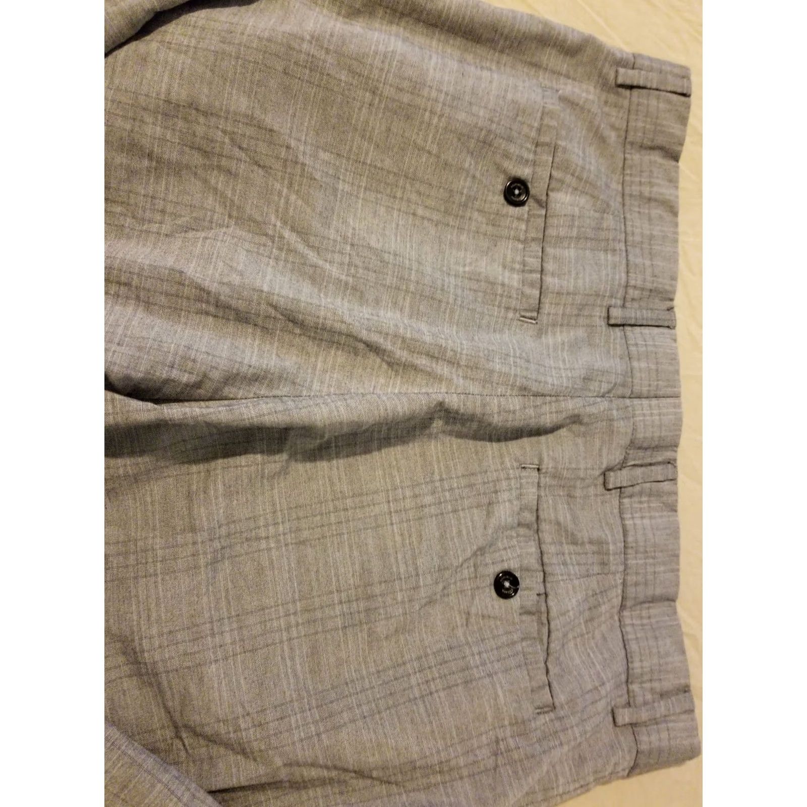 Banana Republic Mens Banana Republic Dress Pants Gray 36x30 Trouser Stretch Chino Khaki Slack Size US 36 / EU 52 - 2 Thumbnail