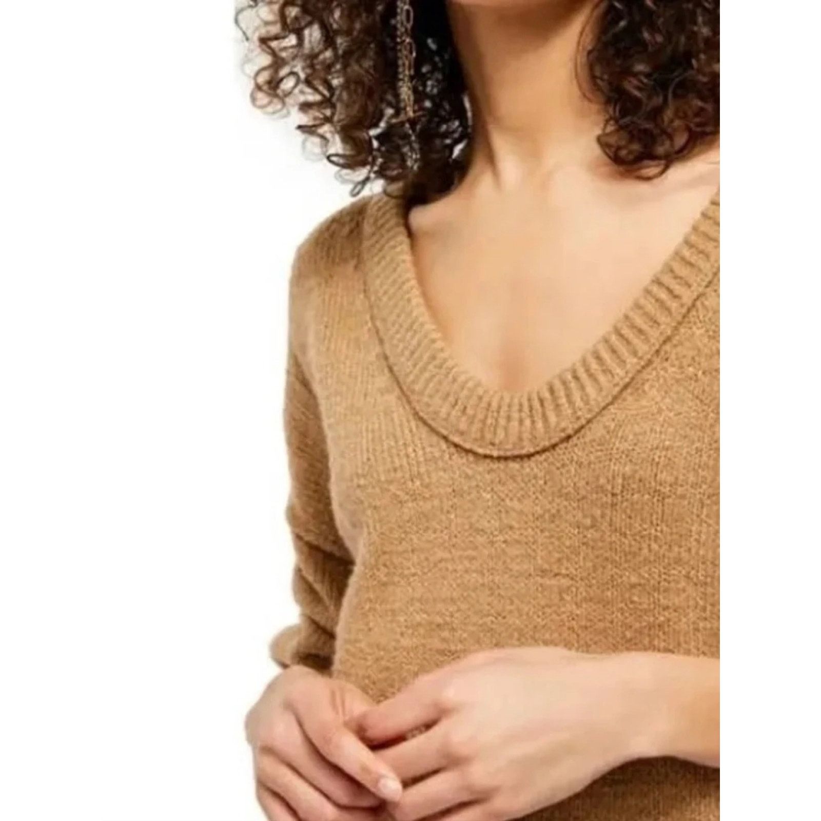 Free People Free People Desert Camel Long Sleeve Brookside XS New Size XS / US 0-2 / IT 36-38 - 10 Thumbnail