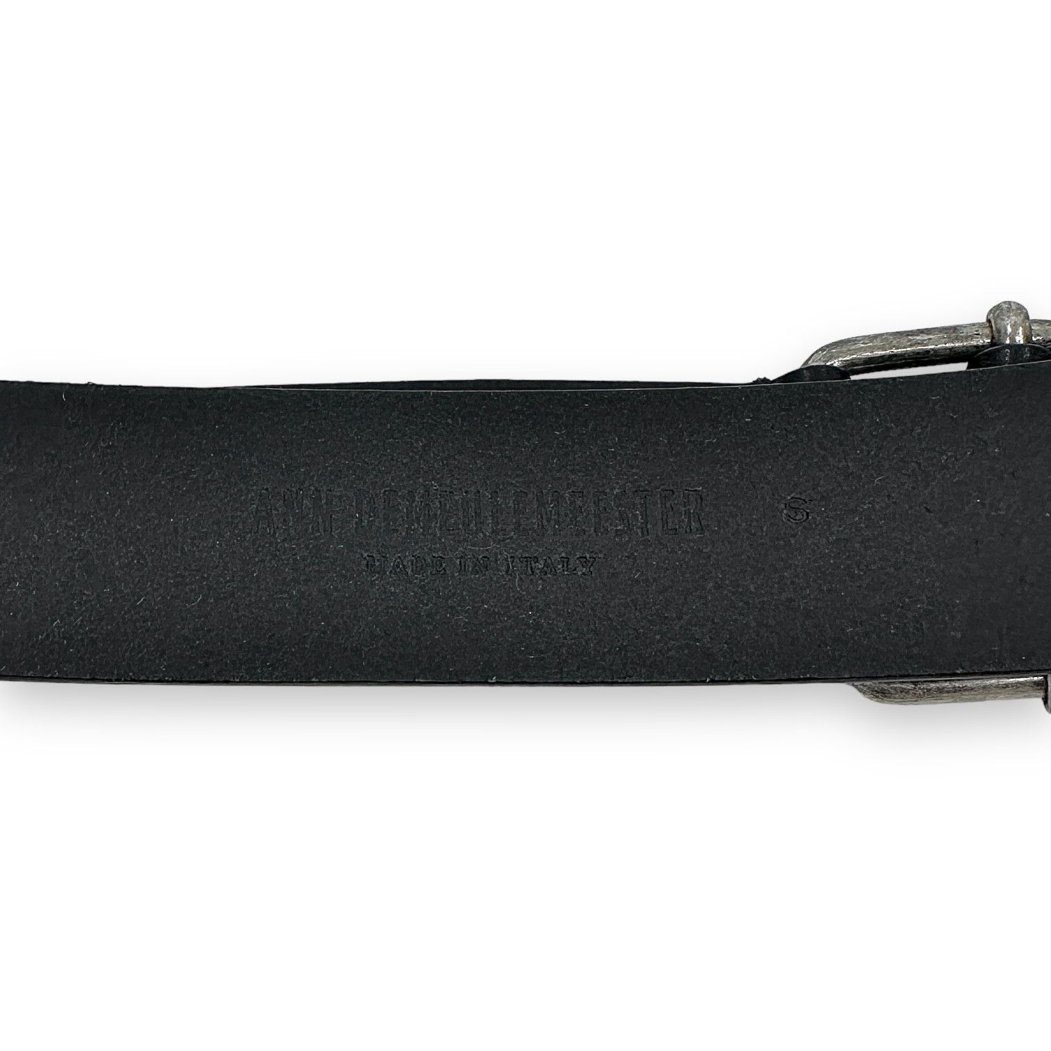 Ann Demeulemeester Black Double Buckle Leather Belt Size ONE SIZE - 6 Thumbnail