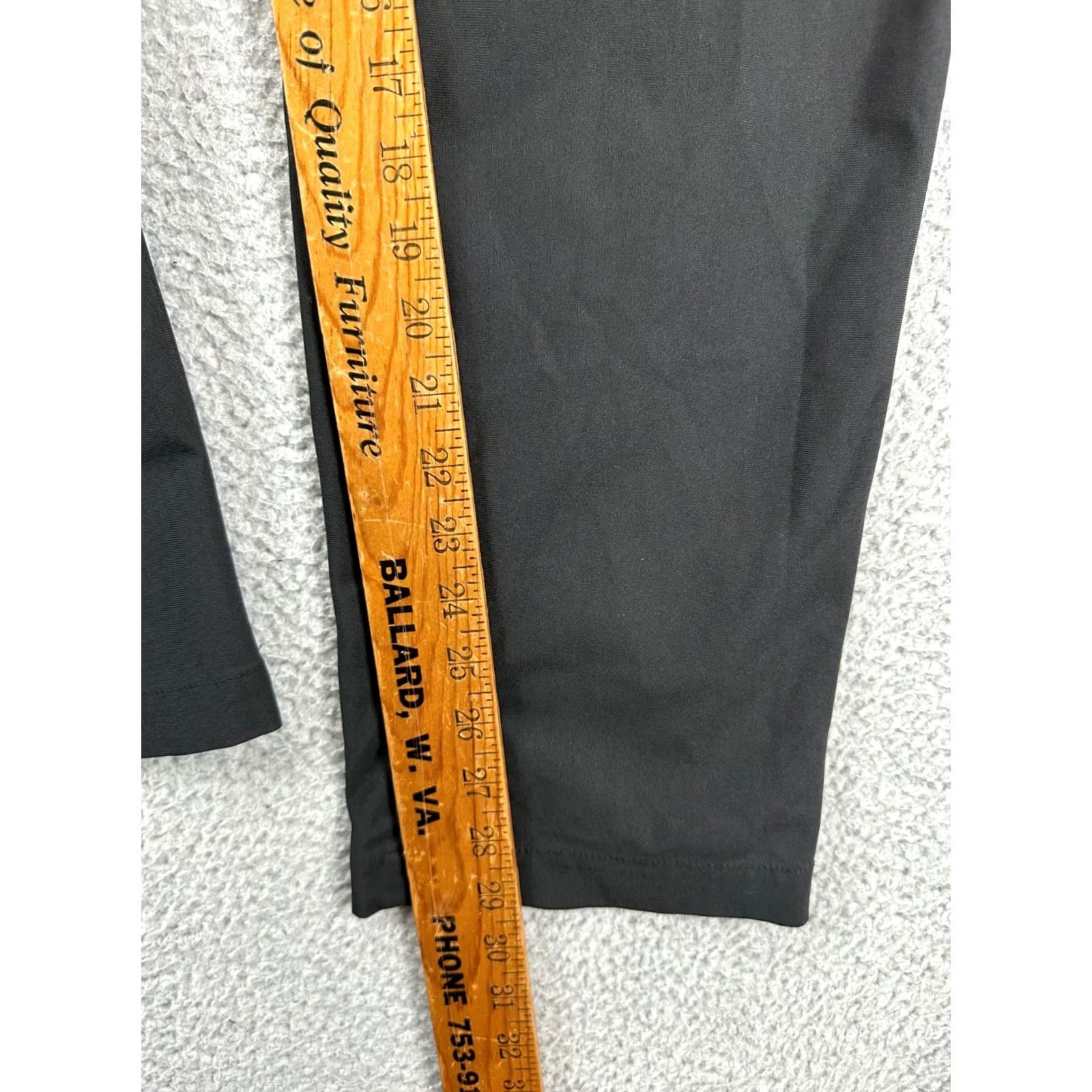 Vintage VRST Pants Mens 36X32 Black Tech Performance Chino Golf 5 Pocket Straight Leg Mens Regular 36 Black VRST Chino Pants Size US 36 / EU 52 - 7 Thumbnail