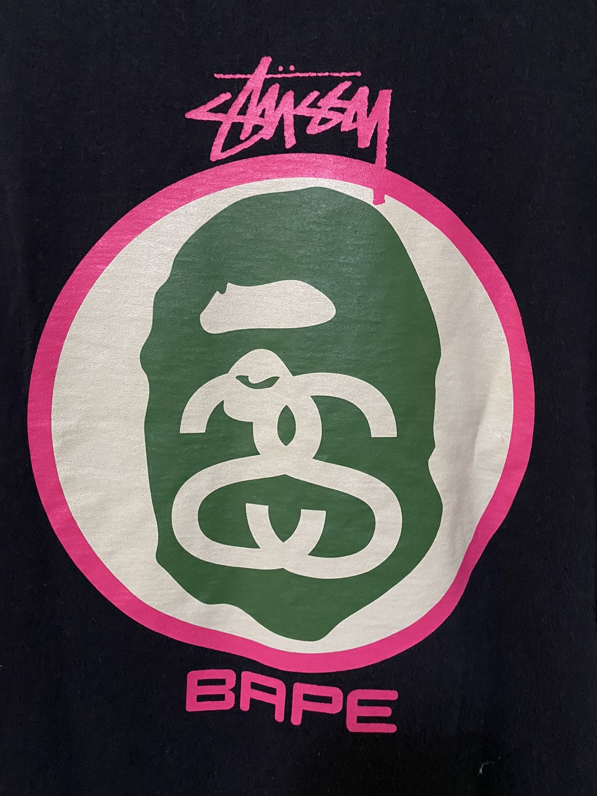 Bape × Stussy A bathing Ape BAPE X Stussy Collaboration Tshirt Size US L / EU 52-54 / 3 - 5 Thumbnail