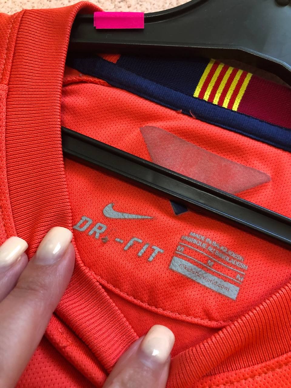 Nike Barcelona Away Football Shirt 2014 Soccer Nike Jersey Size M Size US M / EU 48-50 / 2 - 2 Thumbnail