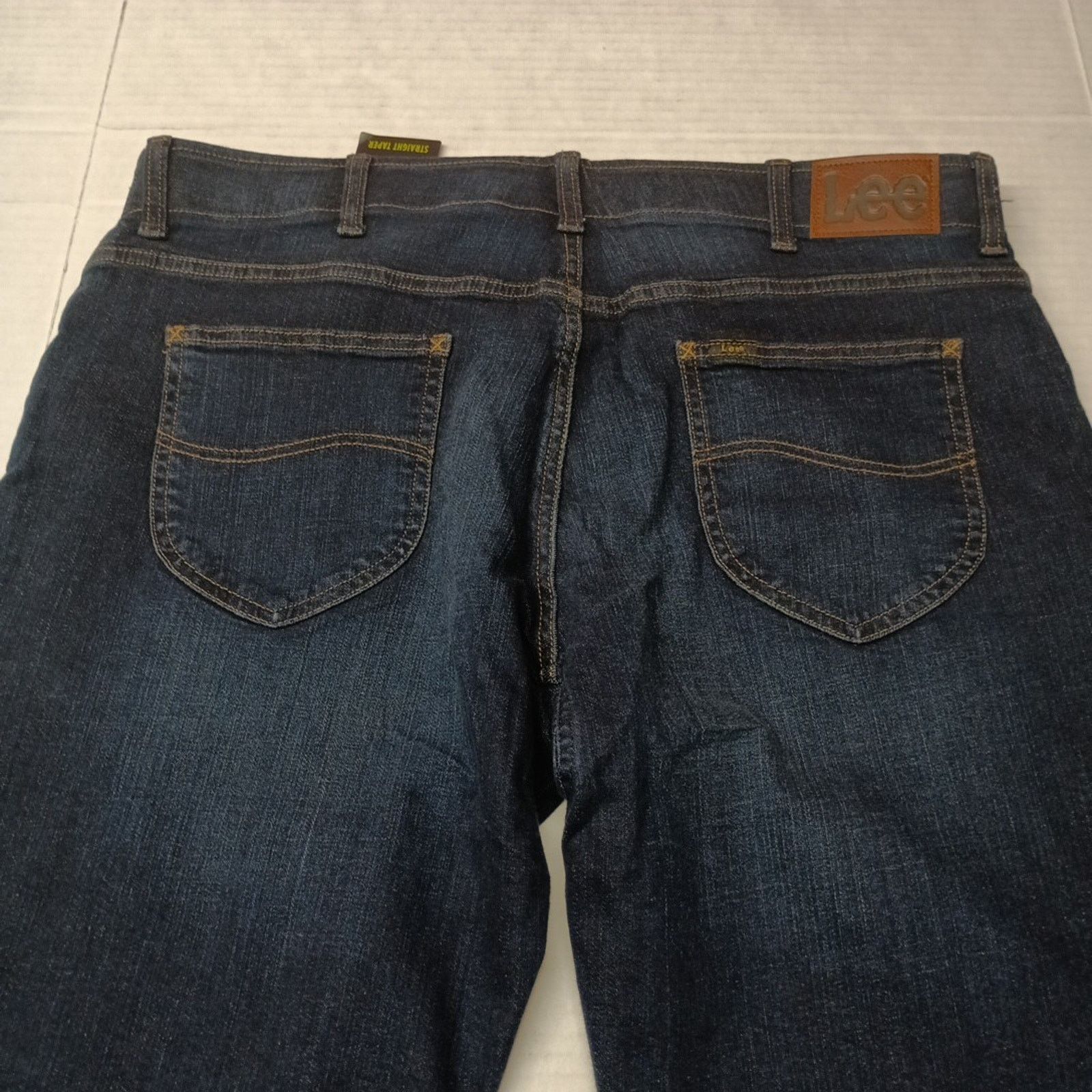 Lee Lee Men's 40x32 Straight Taper Jeans Motion Flex Waist Blue Size US 40 / EU 56 - 8 Thumbnail