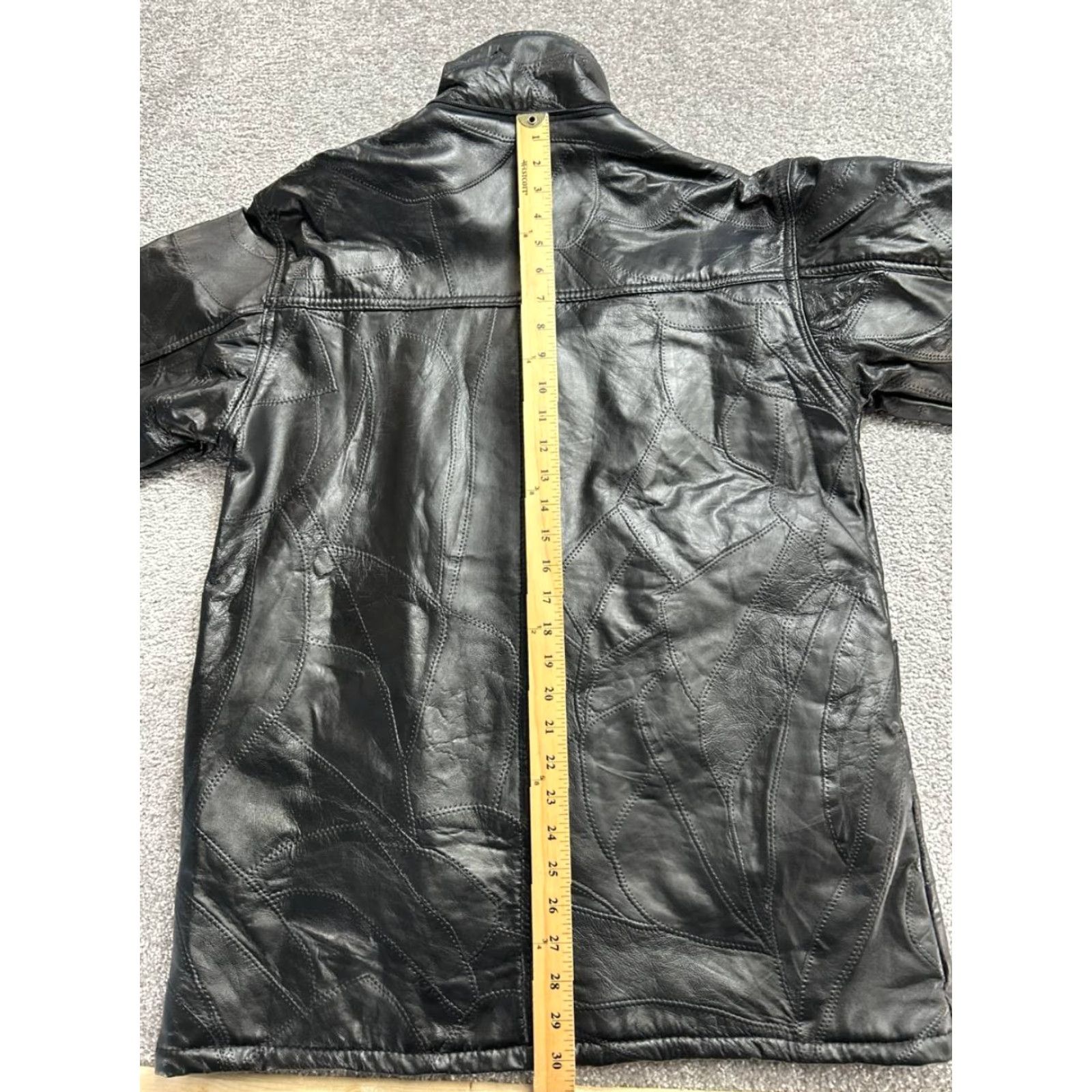 Vintage Vtg Anthony Richards Leather Jacket Womens M Black Patchwork Size M / US 6-8 / IT 42-44 - 4 Thumbnail