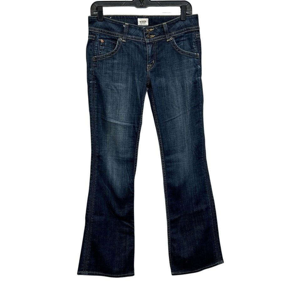 Hudson Hudson Womens Size 28 Petite Stretch Cotton Blue Jeans Size 31" - 1 Thumbnail