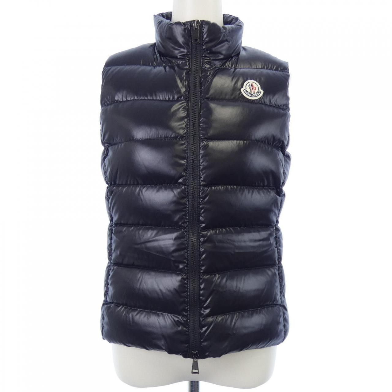 Moncler Moncler Ghany Down Vest Textile Outerwear Ghany Duty Free For Usa in Black, Women's
