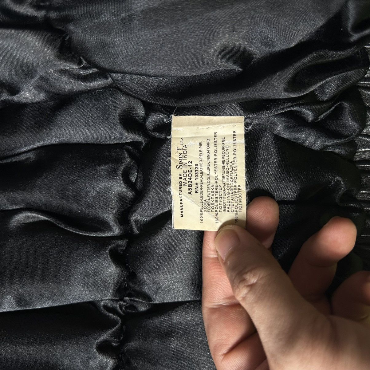 Armani Armani Jeans Archive Real Leather Puffer Pleated Jacket Size US M / EU 48-50 / 2 - 7 Thumbnail