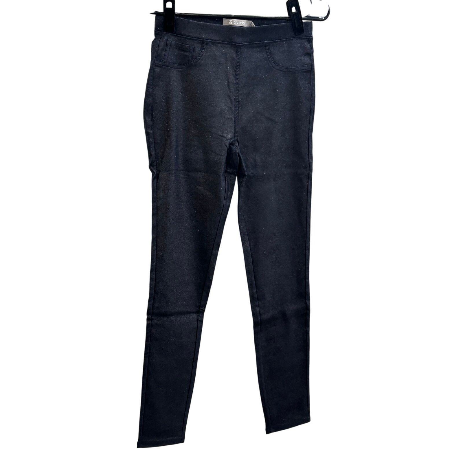 Other tractr Pull On Pants Shimmer Coated Navy Size 4/27 Size 27" / US 4 / IT 40 - 1 Thumbnail