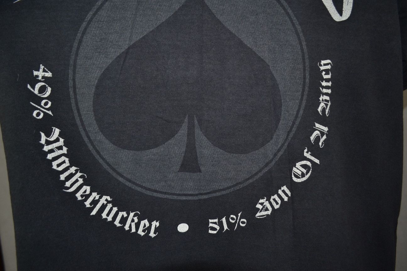 Band Tees × Vintage Vintage Motorhead Lemmy 49% Motherfu*ker 51% Son Of A Bi*ch Size US XL / EU 56 / 4 - 6 Thumbnail