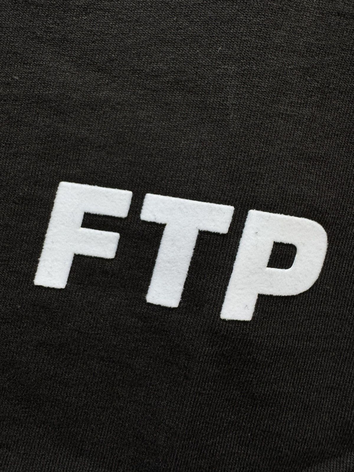 Fuck The Population FTP Flocked Logo Tee Black Size US M / EU 48-50 / 2 - 4 Thumbnail
