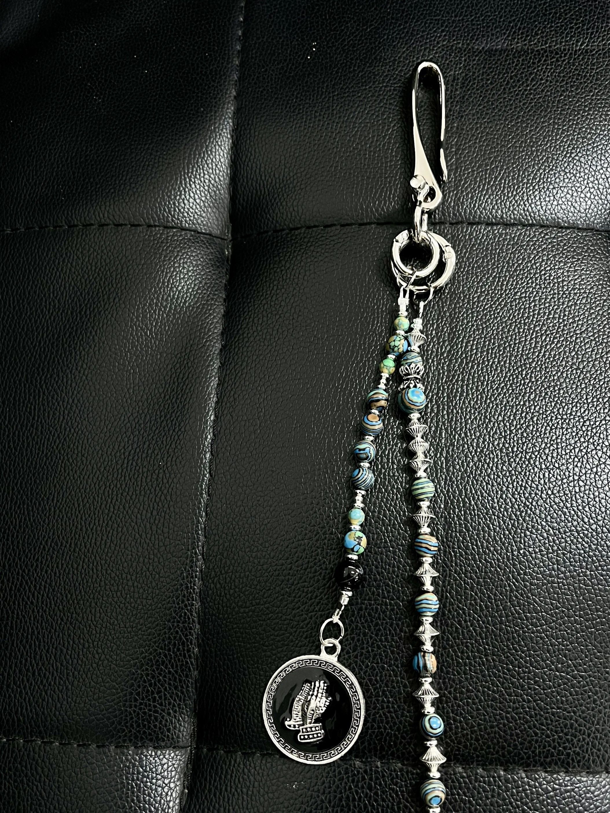 Japanese Brand Turquoise Beads Keychain Wallet Accessories Size ONE SIZE - 3 Thumbnail