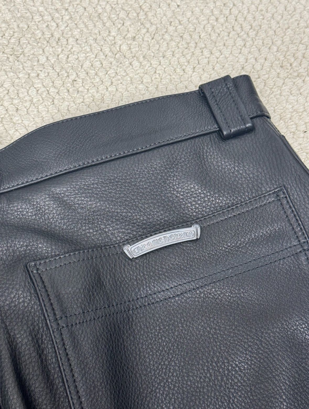 Chrome Hearts Chrome Hearts leather pants Size US 33 - 6 Thumbnail