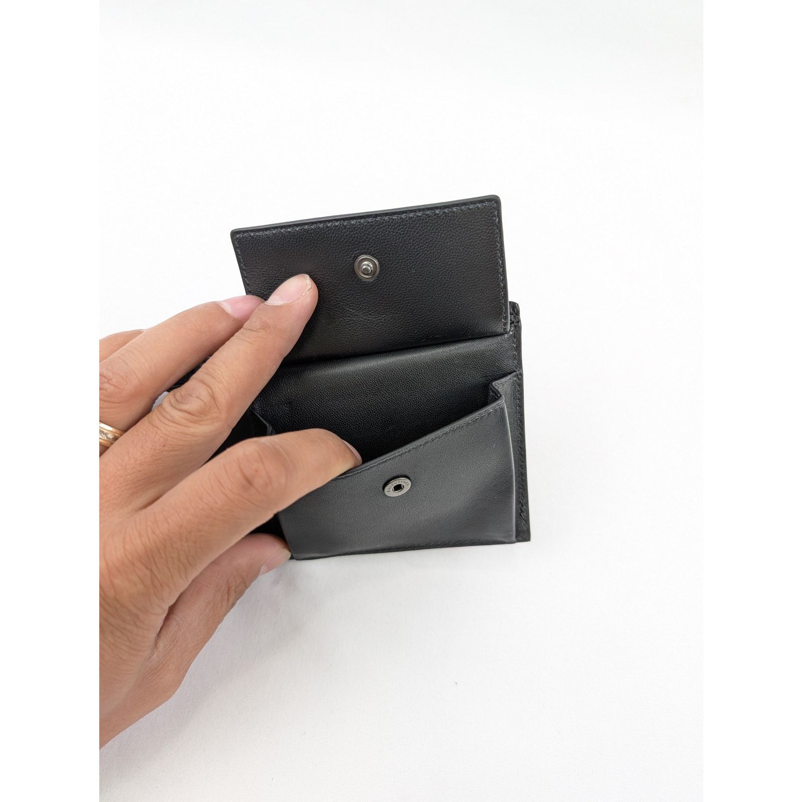 Balenciaga o1rshd1 LE Cagole Squa Fold Wallet Card Arena Lamb Size ONE SIZE - 7 Thumbnail