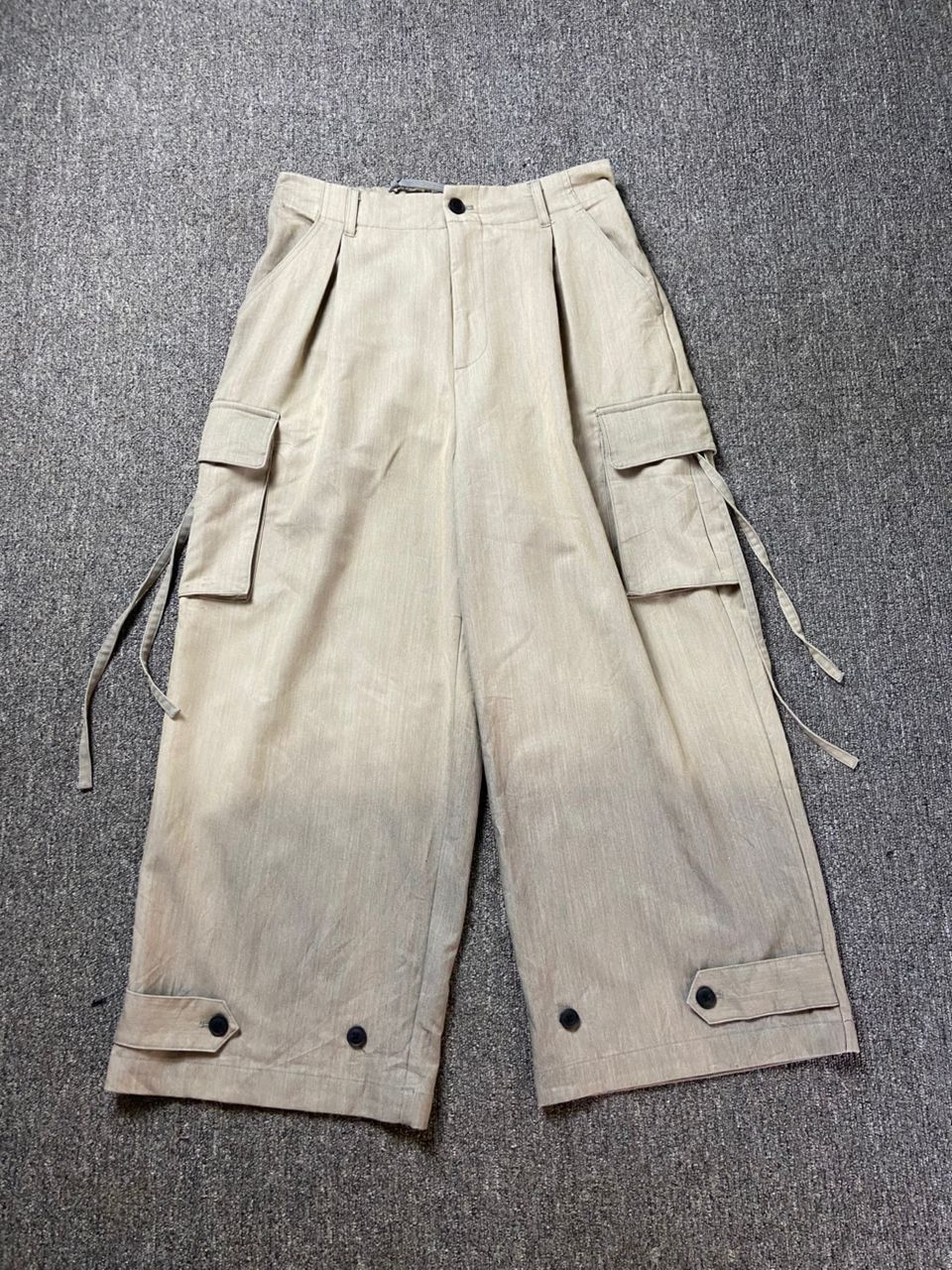 Japanese Brand CLEL Brand Wide Leg Bondage Cargo Pants (190) Size US 29 - 1 Thumbnail