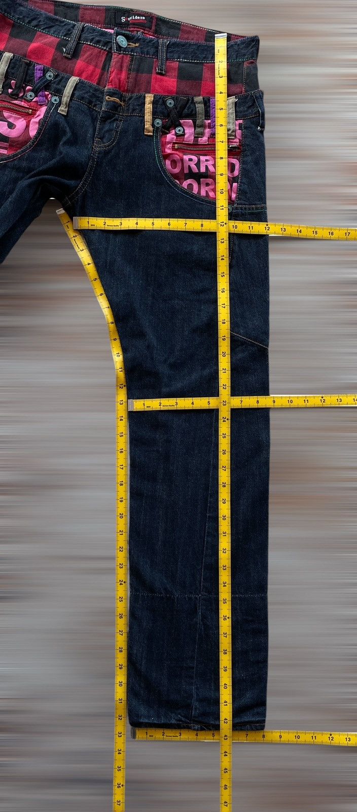 Japanese Brand SORRIDERE DOUBLE WAIST LOOK LIKE HYSTERIC Size US 33 - 10 Thumbnail