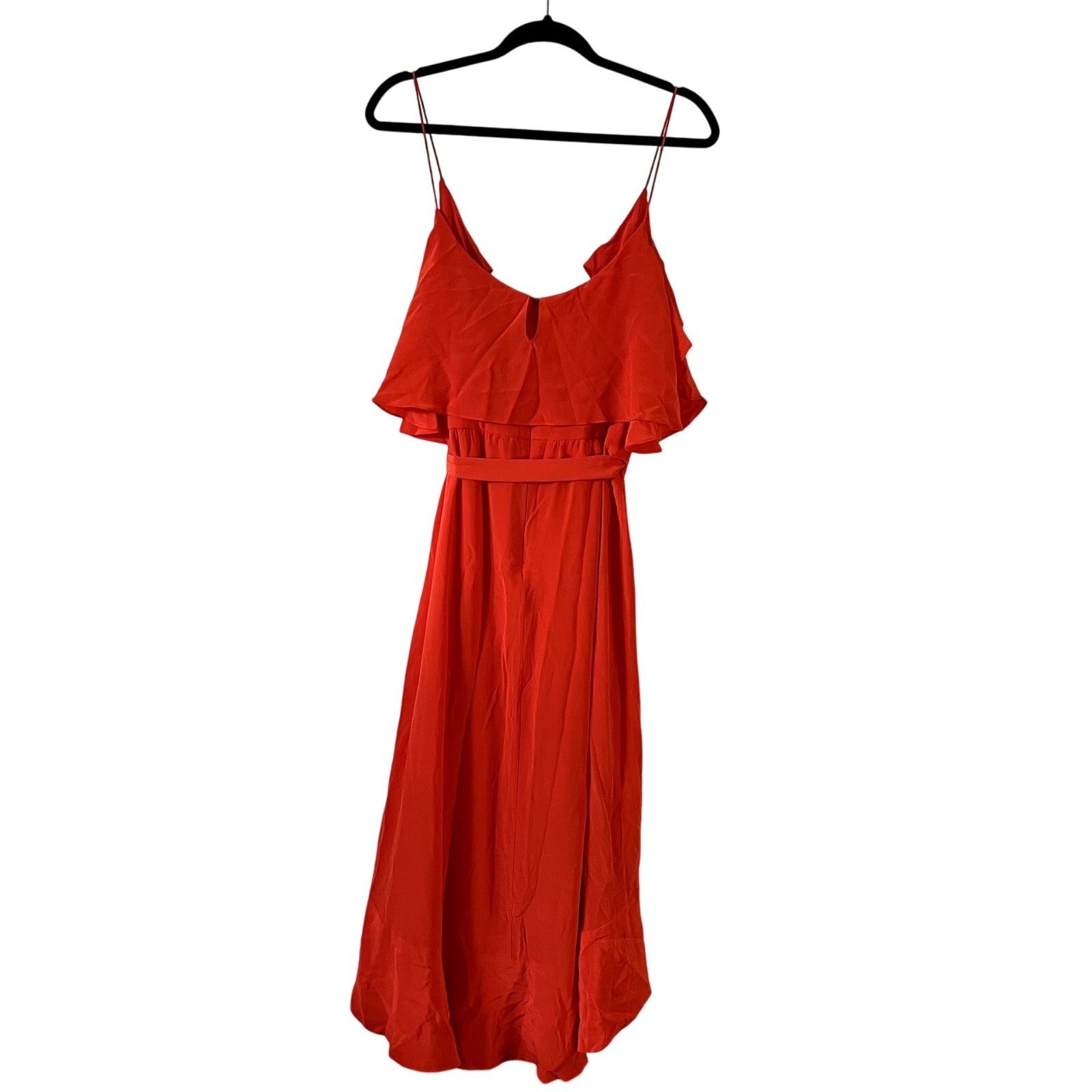 NICHOLAS Nicholas Georgette Wrap Midi Dress Poppy Red size 8 CL2 Size M / US 6-8 / IT 42-44 - 6 Thumbnail