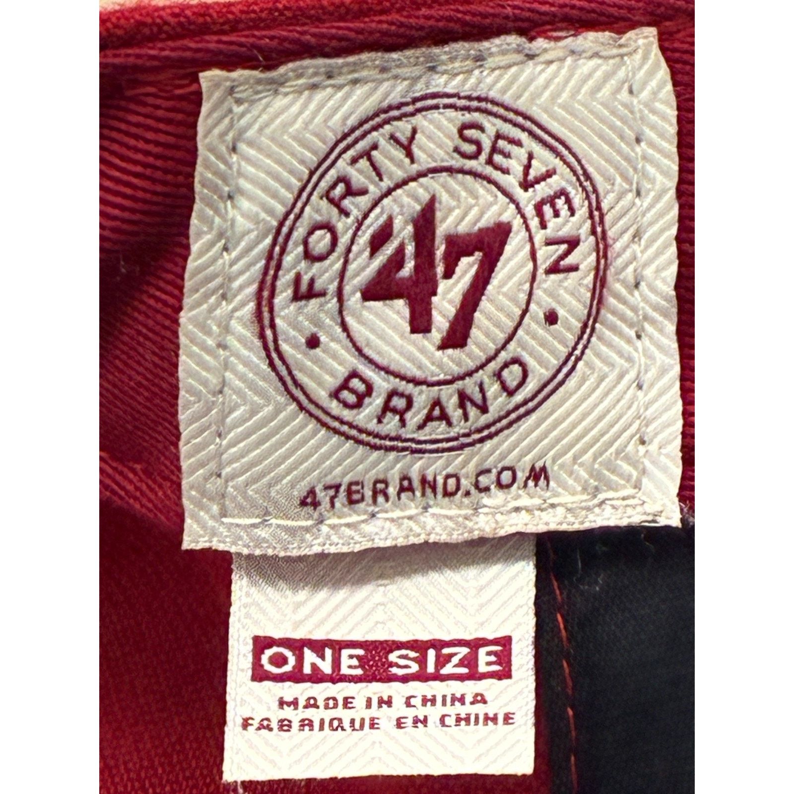 47 Brand Boston Red Sox 47 Brand Snapback Hat Red Black Script Logo Size ONE SIZE - 14 Thumbnail
