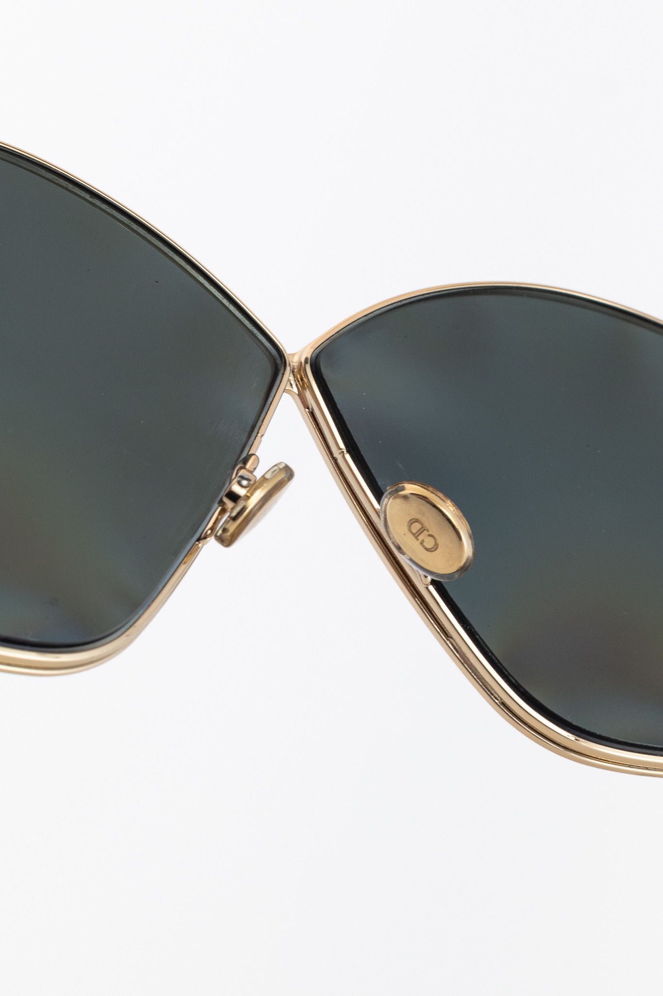 Dior Christian Dior DiorStellaire2 Gold-Tone Butterfly Sunglasses Size ONE SIZE - 8 Thumbnail