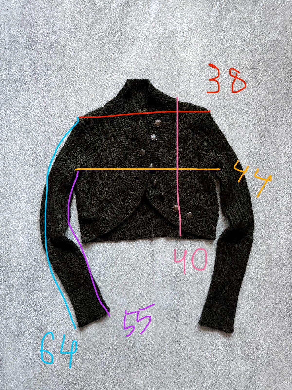 Japanese Brand Indian Rose Cardigan Mohair/wool/acrylic Cropped Sweater Size M / US 6-8 / IT 42-44 - 11 Thumbnail